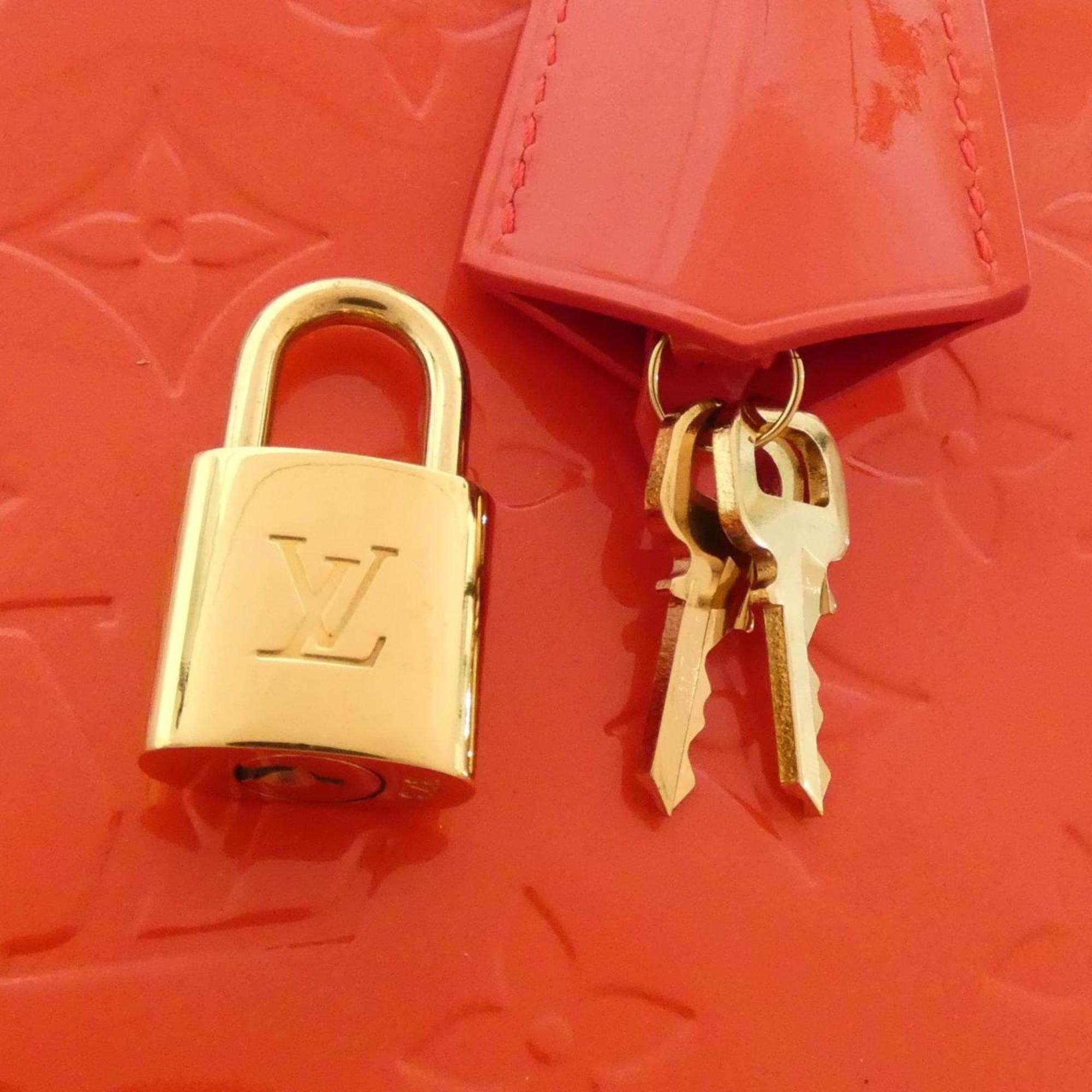 Louis Vuitton Rouge Grenadine Leather Handbag