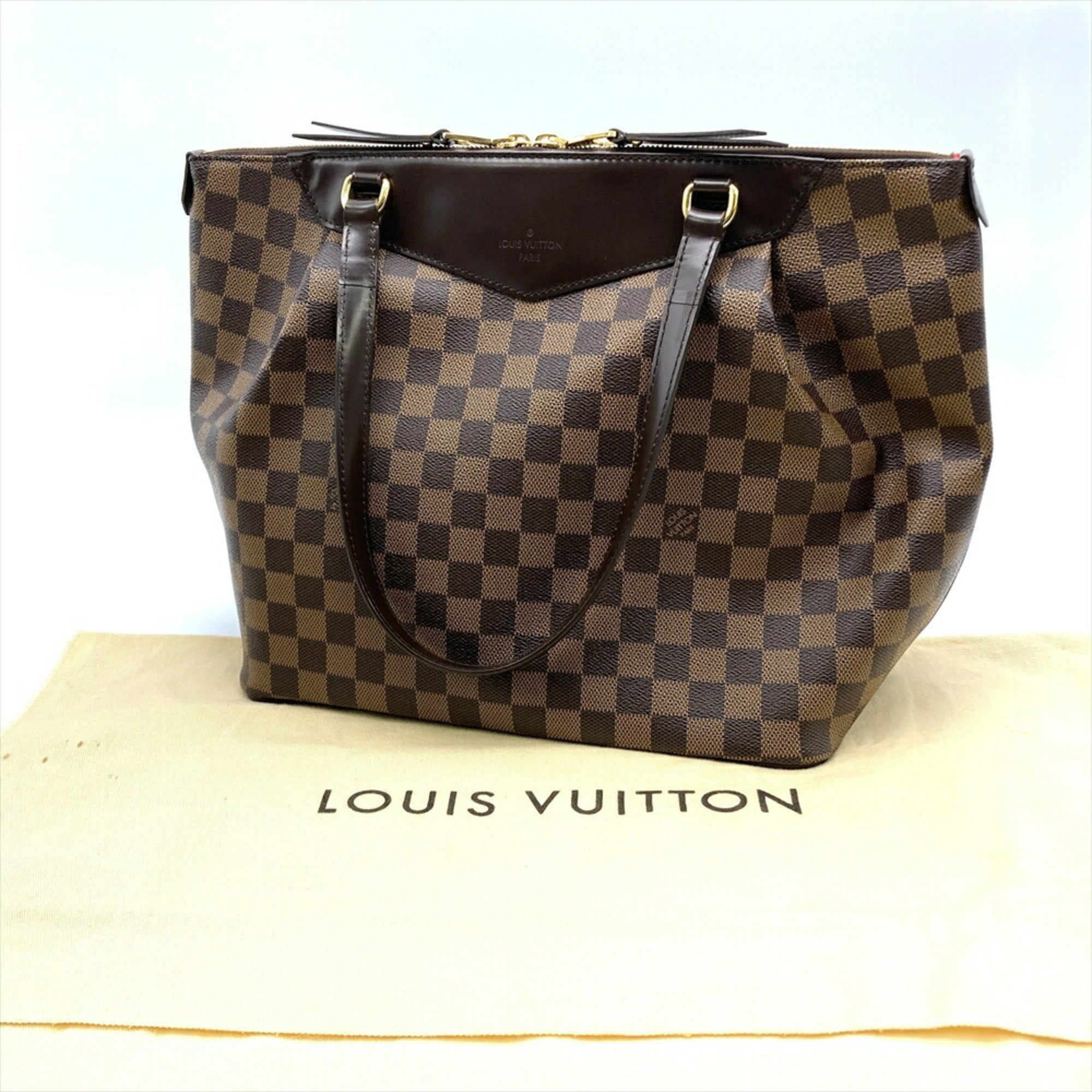 Louis Vuitton Brown Damier Canvas Tote Bag