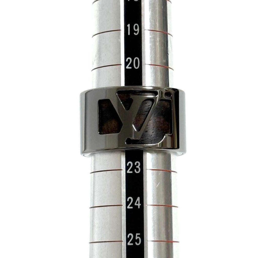 Louis Vuitton Silver Metal Band Ring