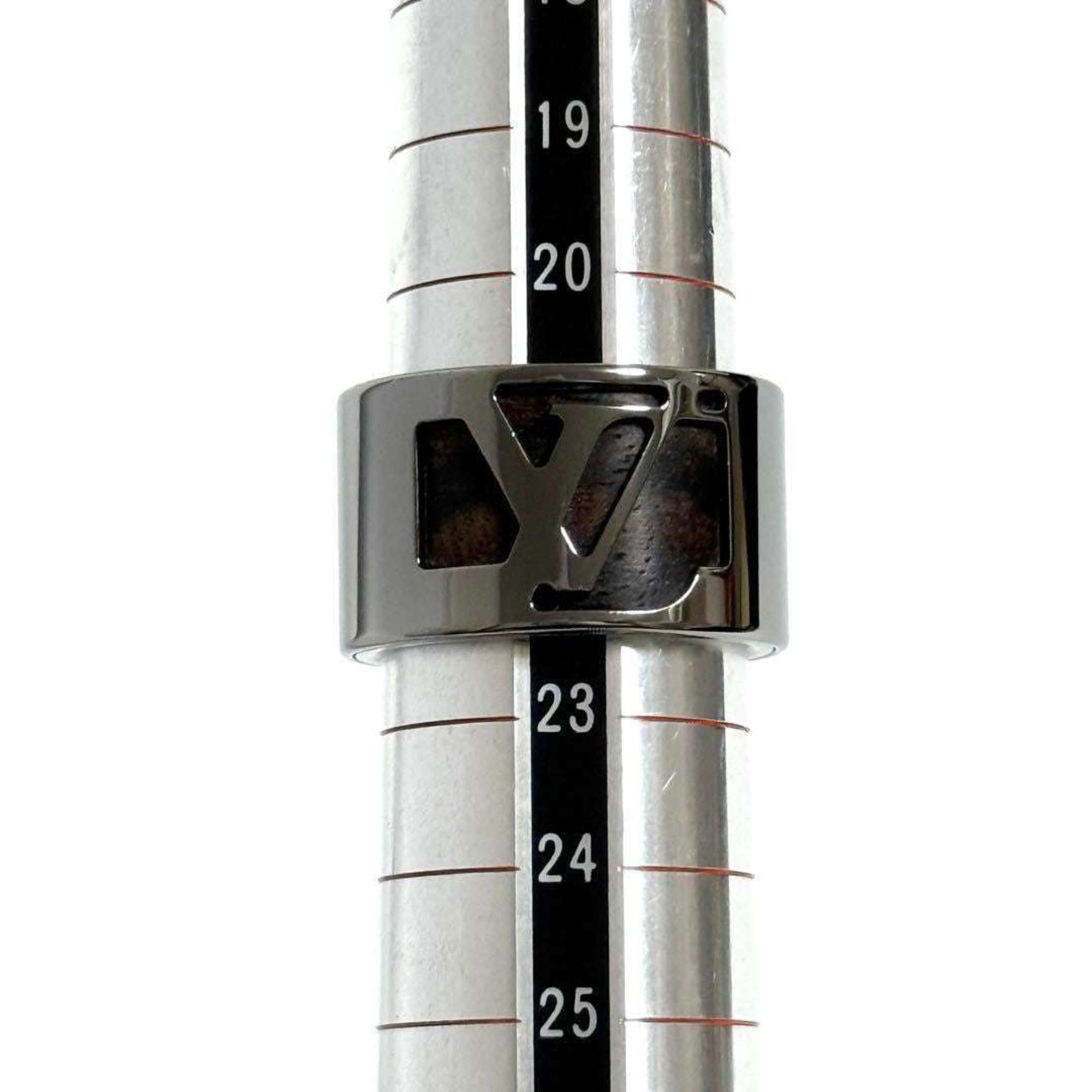 Louis Vuitton Silver Metal Band Ring