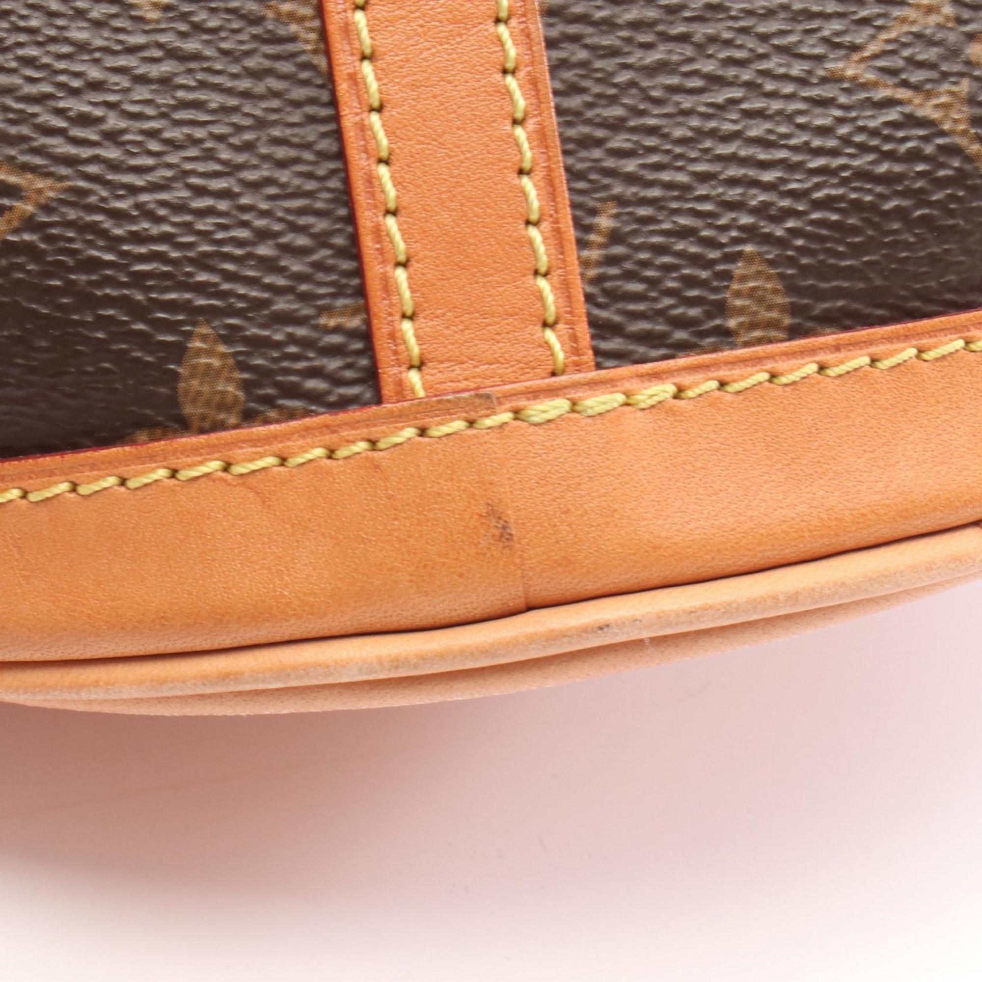 Louis Vuitton Brown Monogram Coated Canvas Leather Handbag