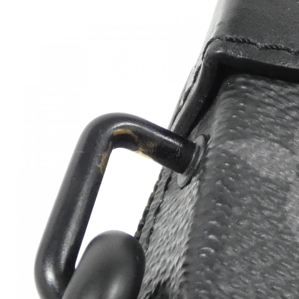 Louis Vuitton Black Coated Canvas Shoulder Bag
