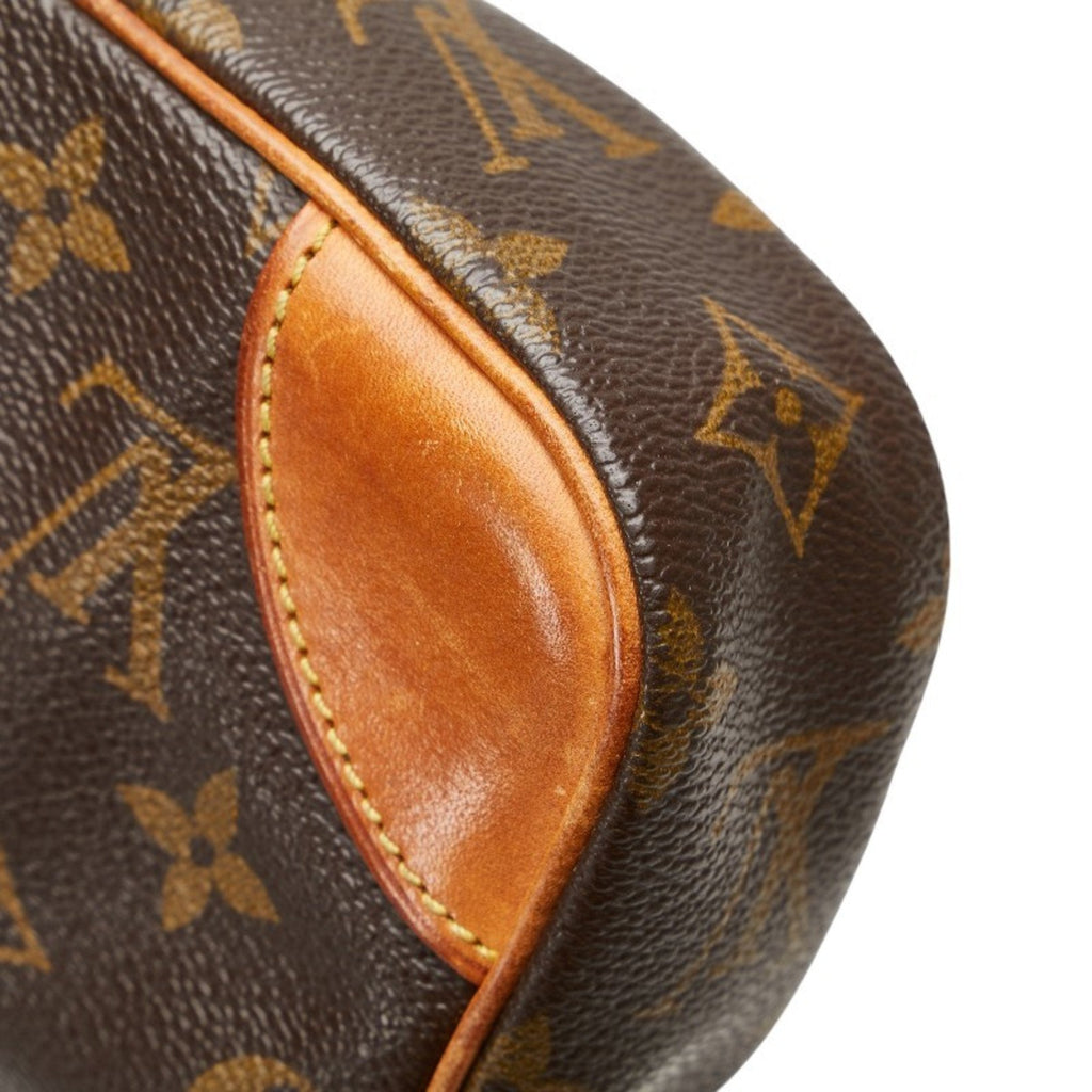 Louis Vuitton Brown Pvc Leather Clutch Bag Handbag