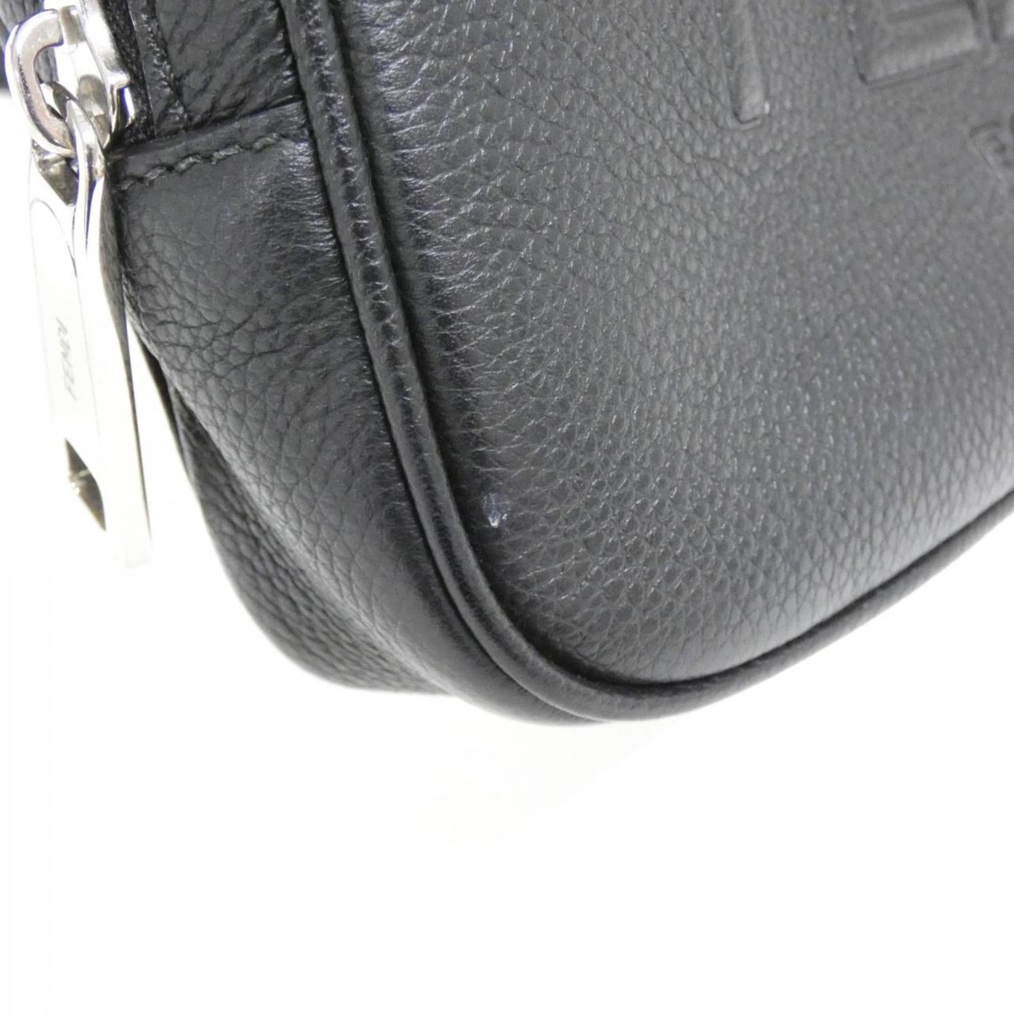 Fendi Black Leather Fanny Pack