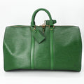 Louis Vuitton Borneo Green Epi Leather Boston Bag