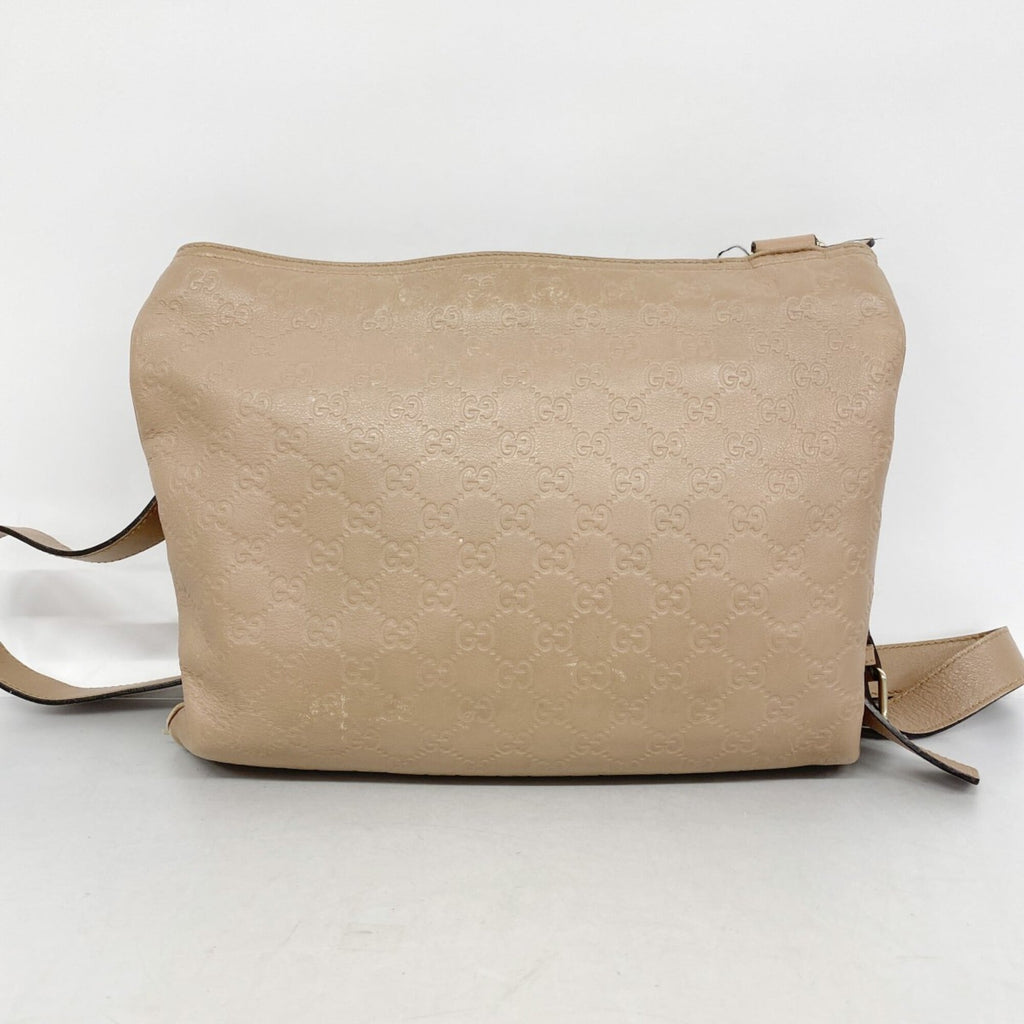Gucci Light Brown Leather Shoulder Bag (Pre-Owned)