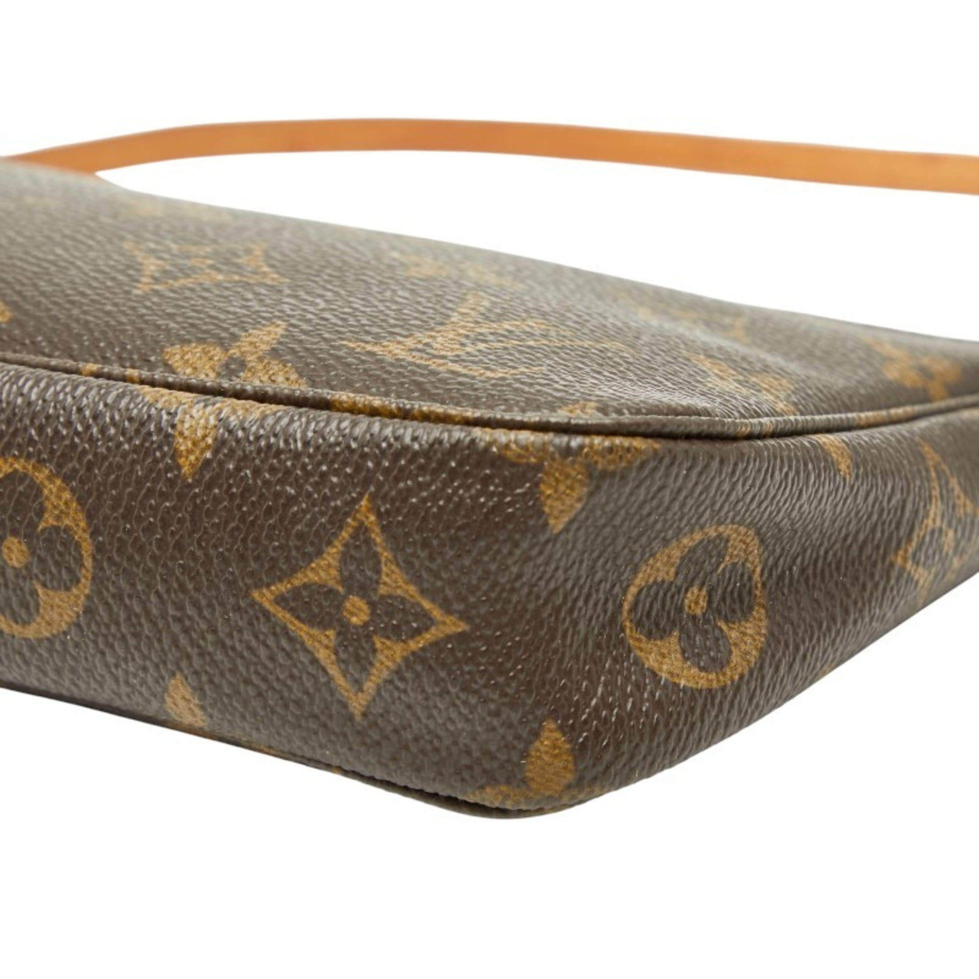 Louis Vuitton Brown Pvc Leather Handbag Pochette