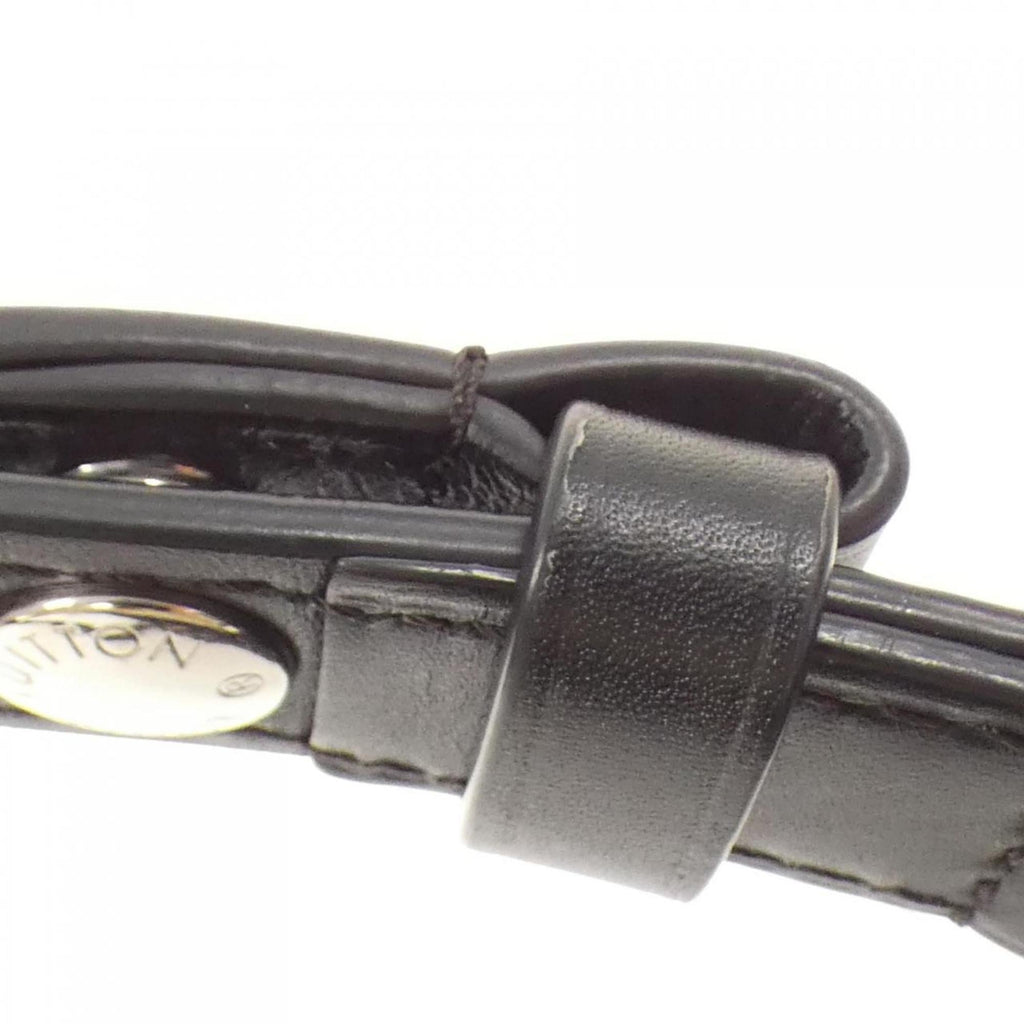 Louis Vuitton Black Tweed Spangles Leather Shoulder Bag