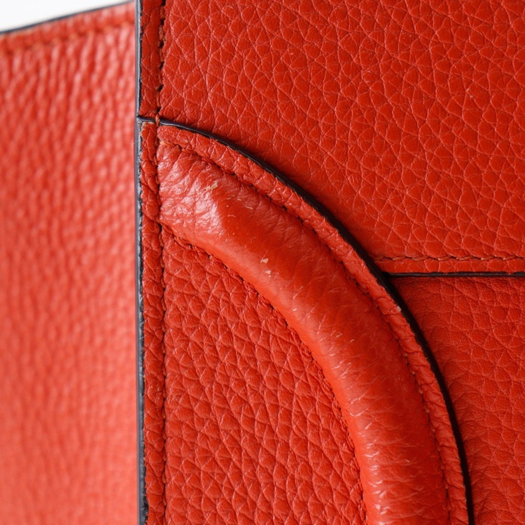 Celine Red Color Leather Handbag