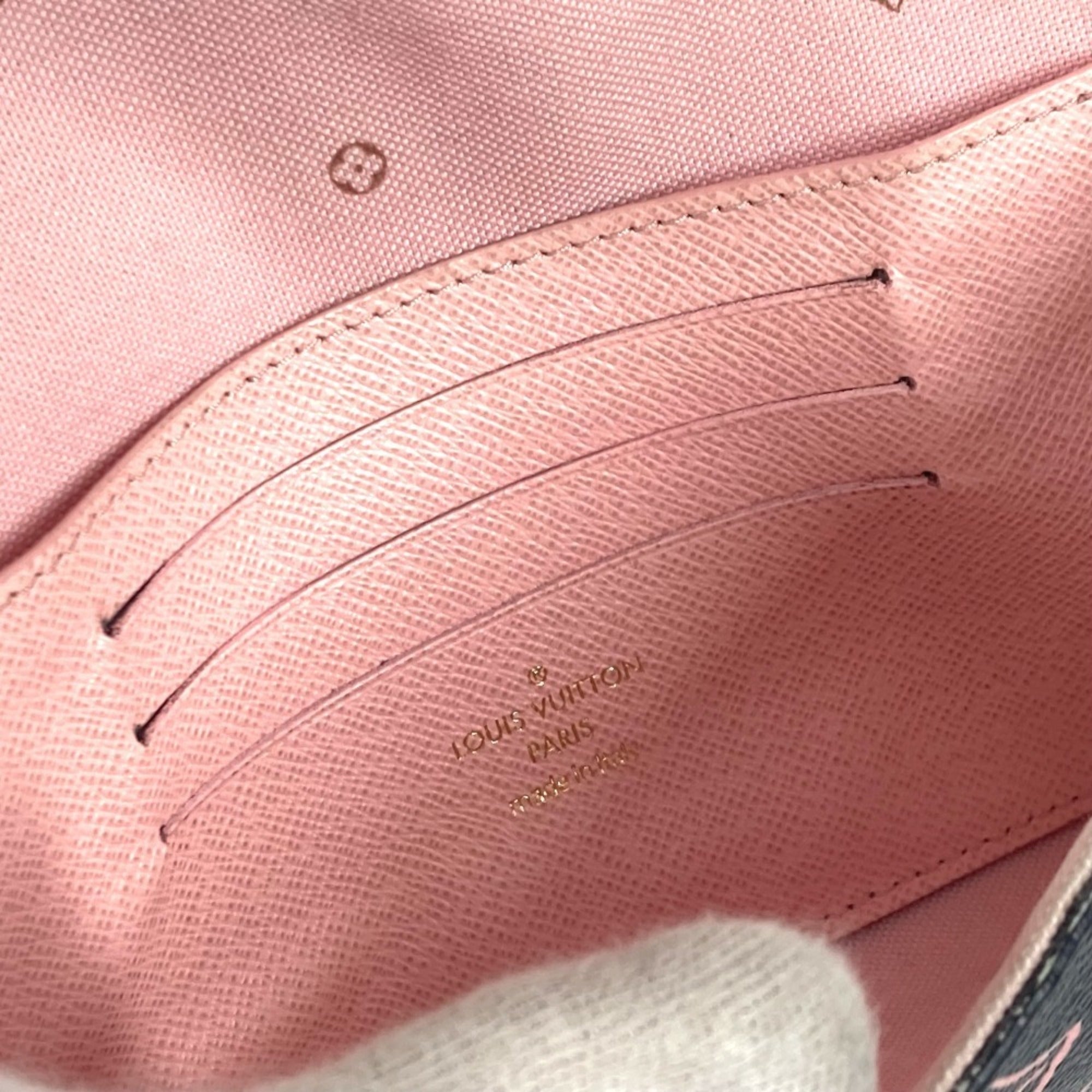 Louis Vuitton Black Pink Coated Canvas Pochette Shoulder Bag