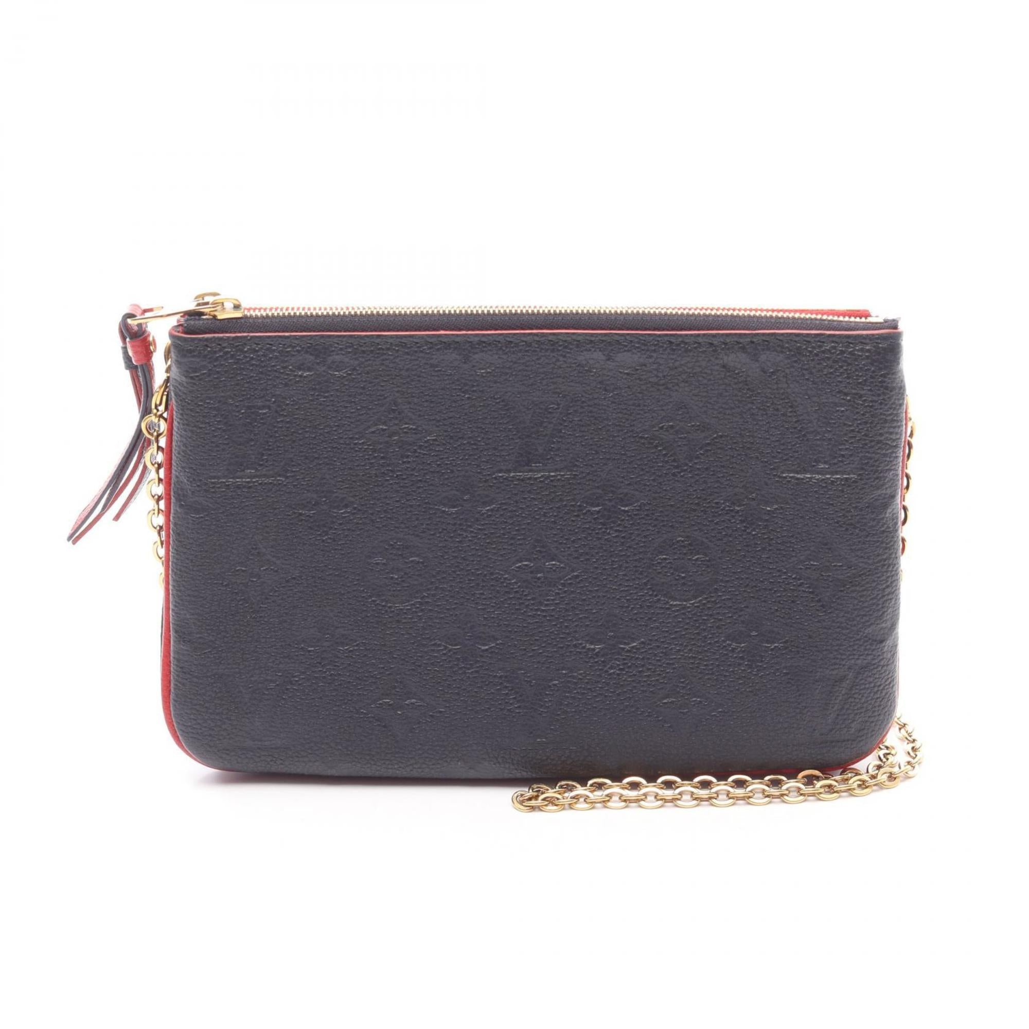 Louis Vuitton Marine Rouge Navy Red Color Monogram Empreinte Pochette Shoulder Bag