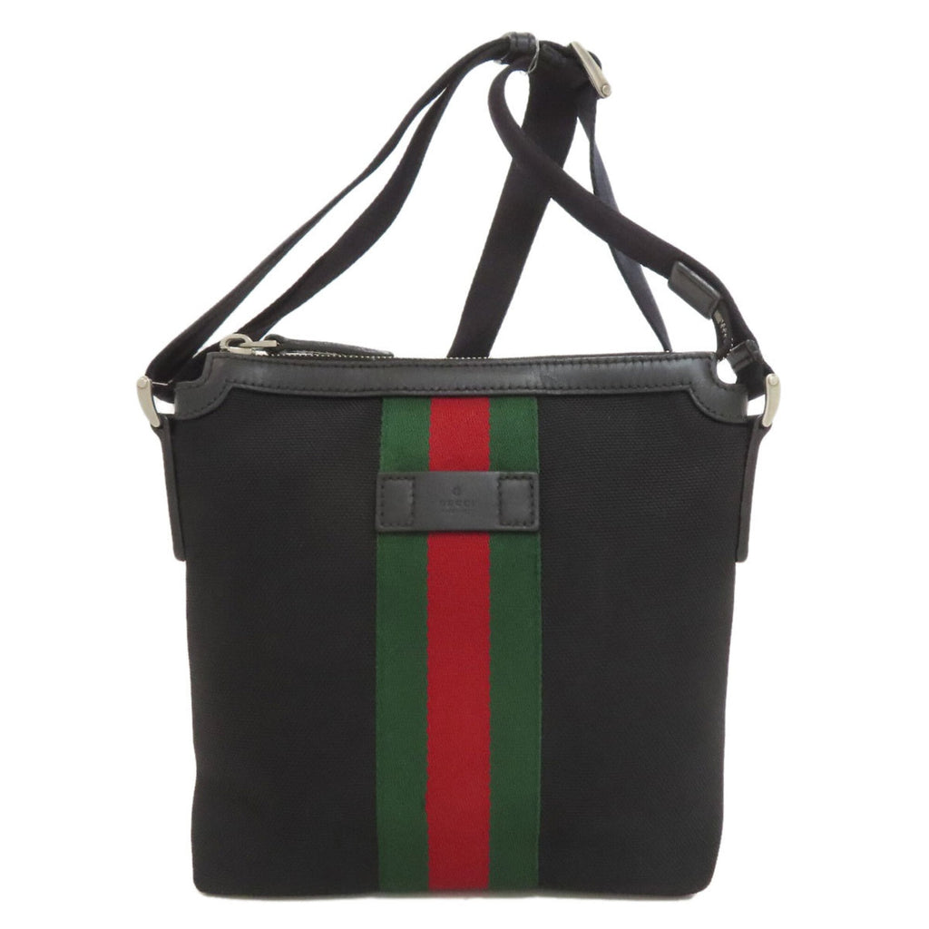 Gucci Black Canvas Shoulder Bag (Pre-Owned)
