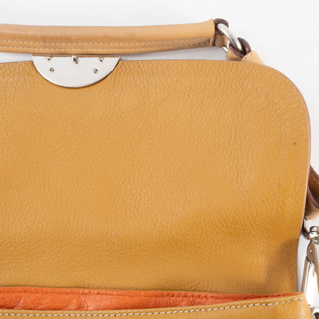 Prada Camel Leather Shoulder Bag