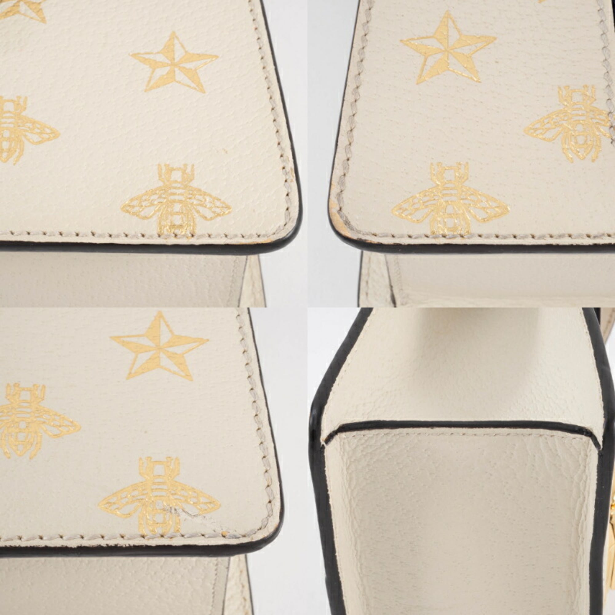 Gucci White Leather Handbag (Pre-Owned)