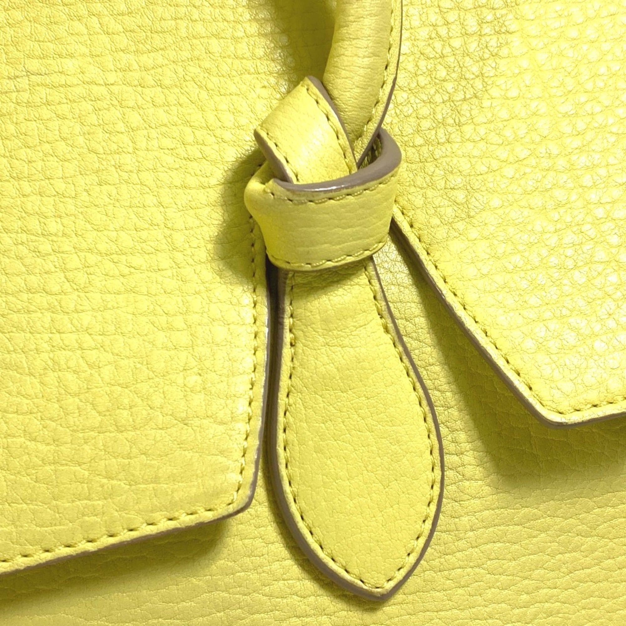 Celine Yellow Leather Handbag