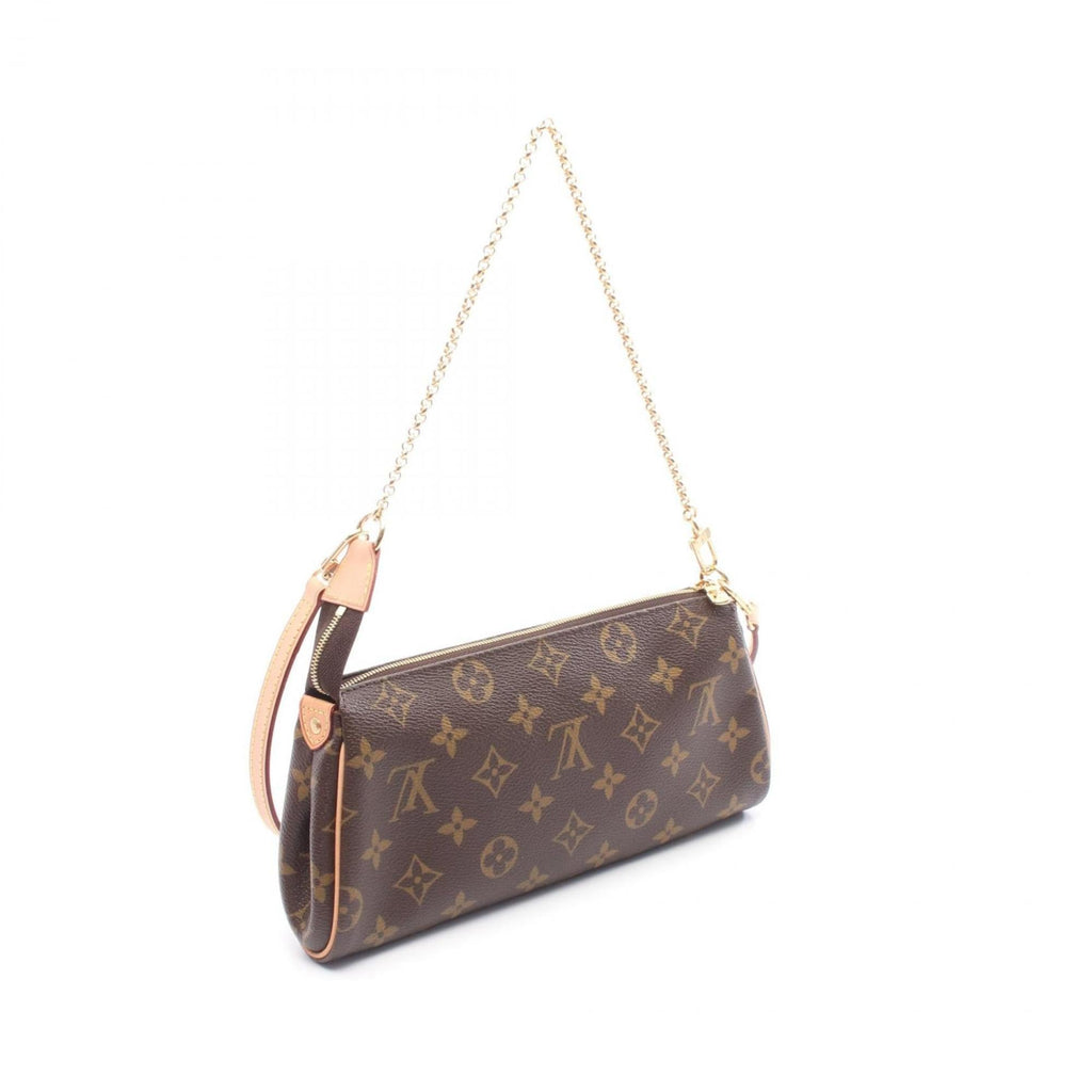 Louis Vuitton Brown Coated Canvas Leather Shoulder Bag