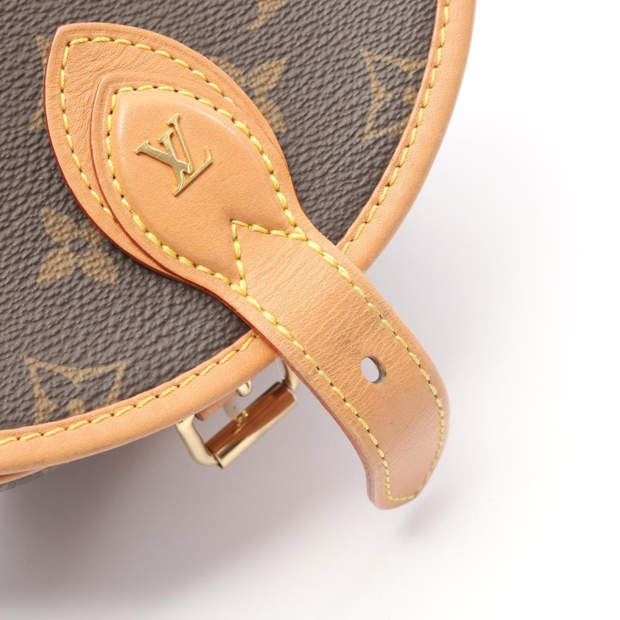 Louis Vuitton Brown Monogram Coated Canvas Leather Shoulder Bag