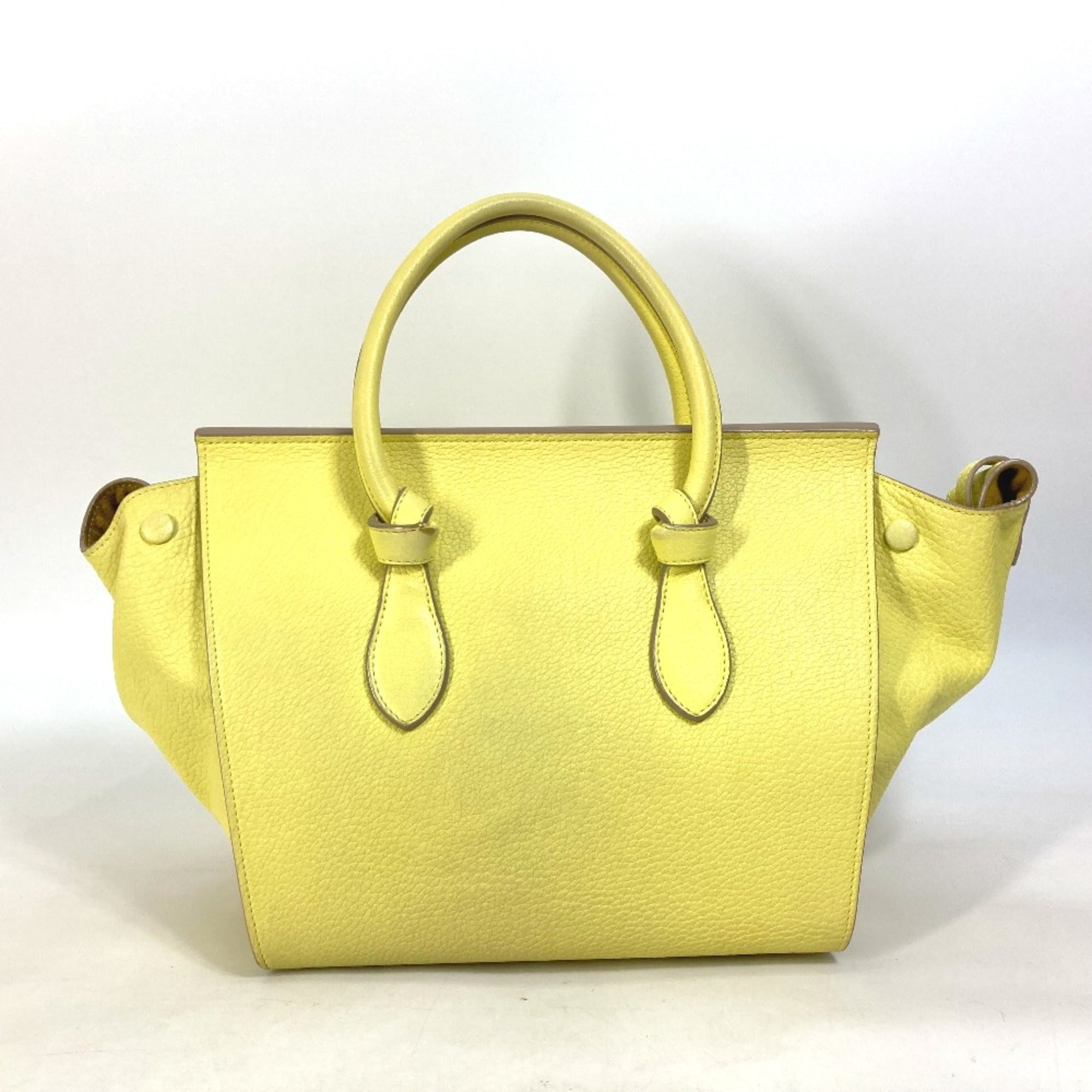 Celine Yellow Leather Handbag