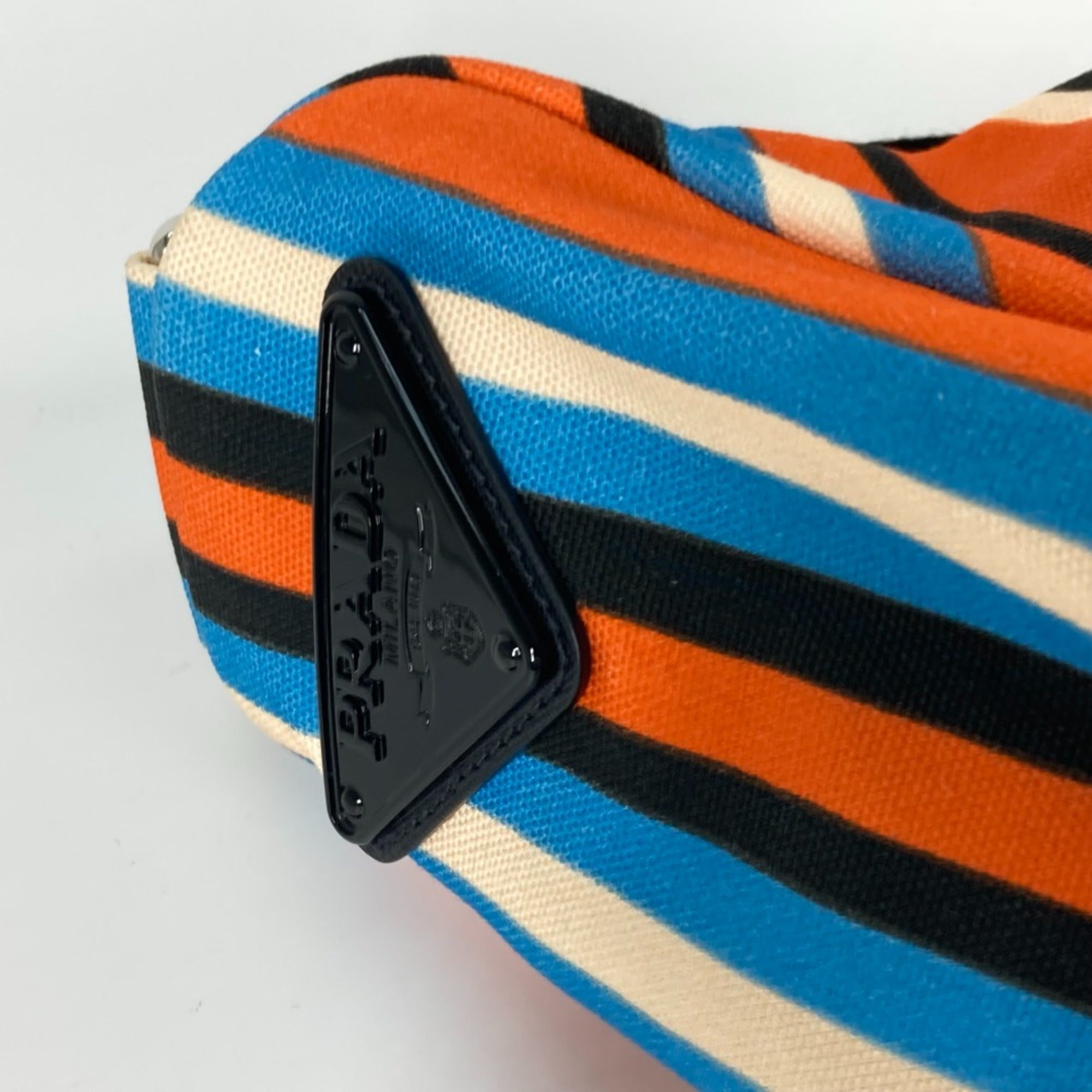 Prada Orange Cloth Shoulder Bag