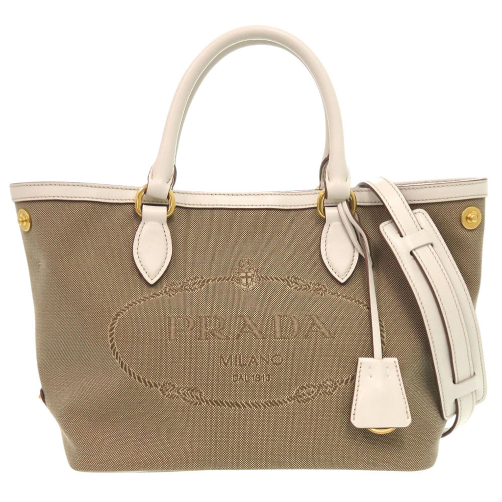 Prada Jacquard Leather Shoulder Bag