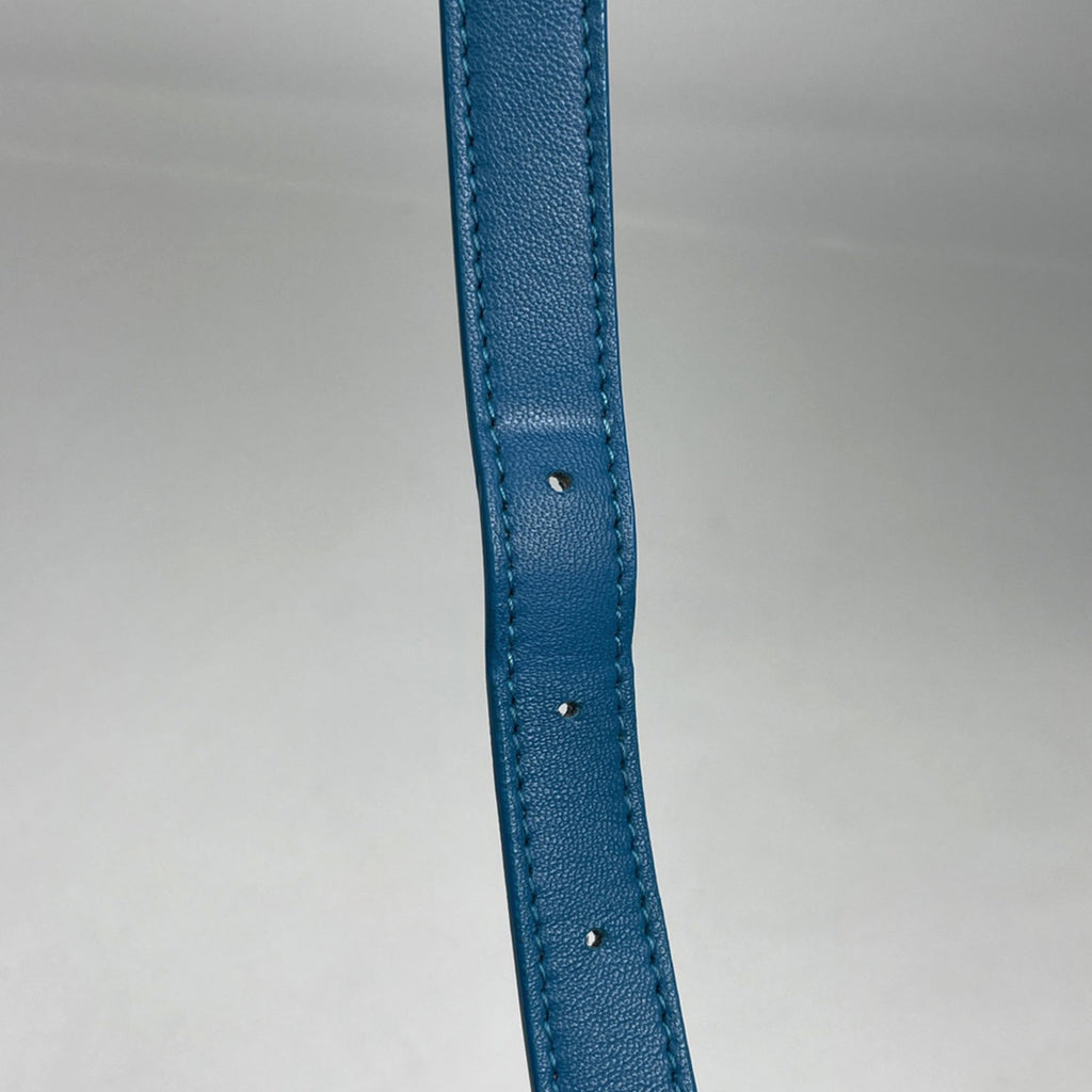 Bottega Veneta Blue Leather Shoulder Bag
