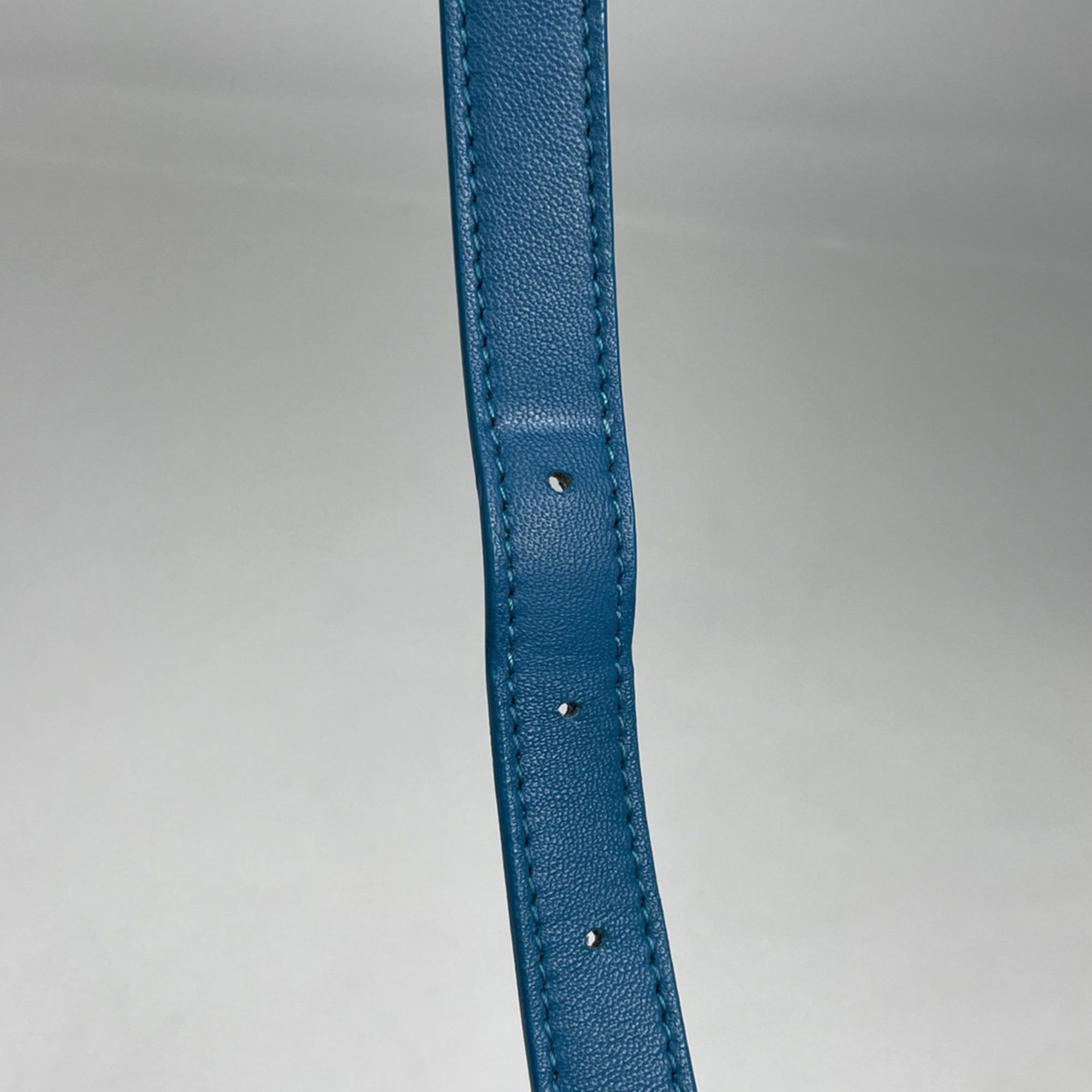 Bottega Veneta Blue Leather Shoulder Bag