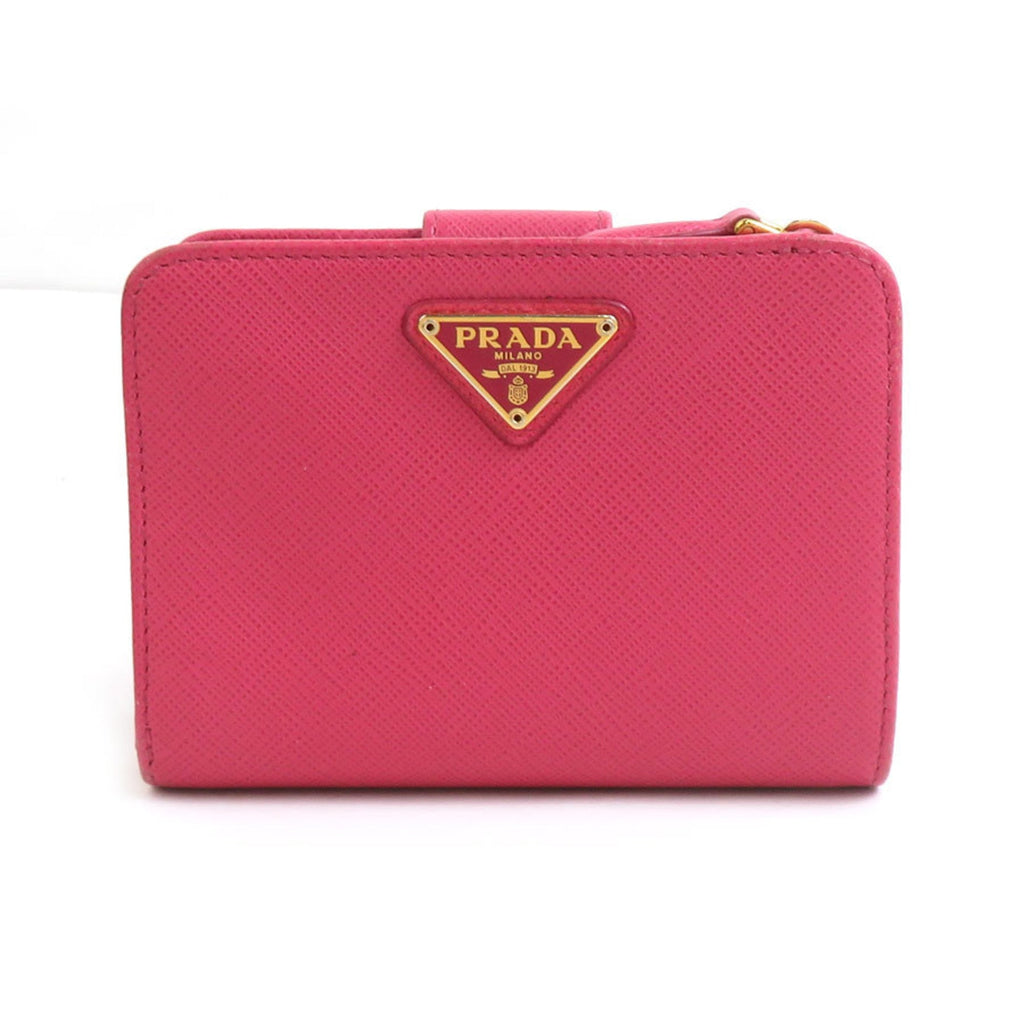 Prada Pink Leather Wallet (Bi-Fold)