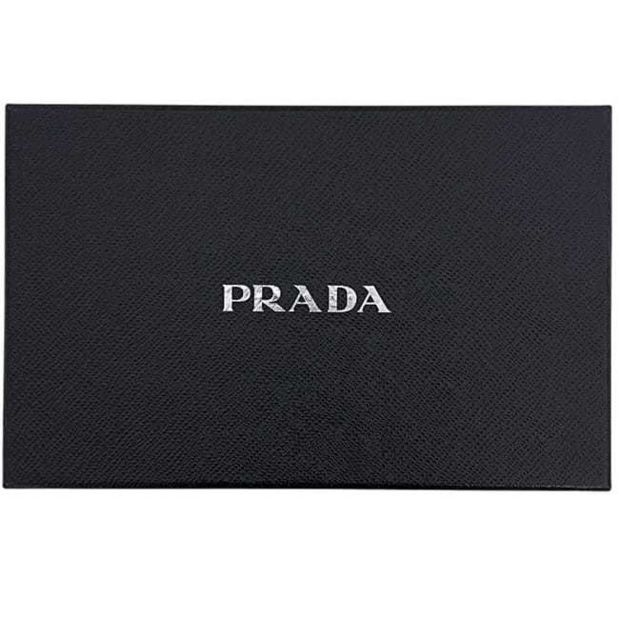 Prada Black Nero Leather Coin Purse/Coin Case
