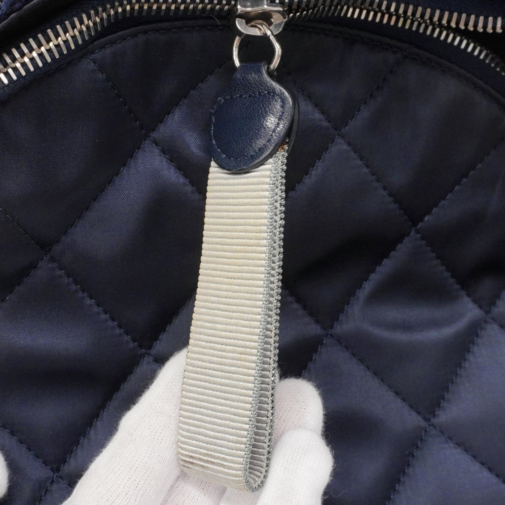Chanel Navy Nylon Tweed Backpack