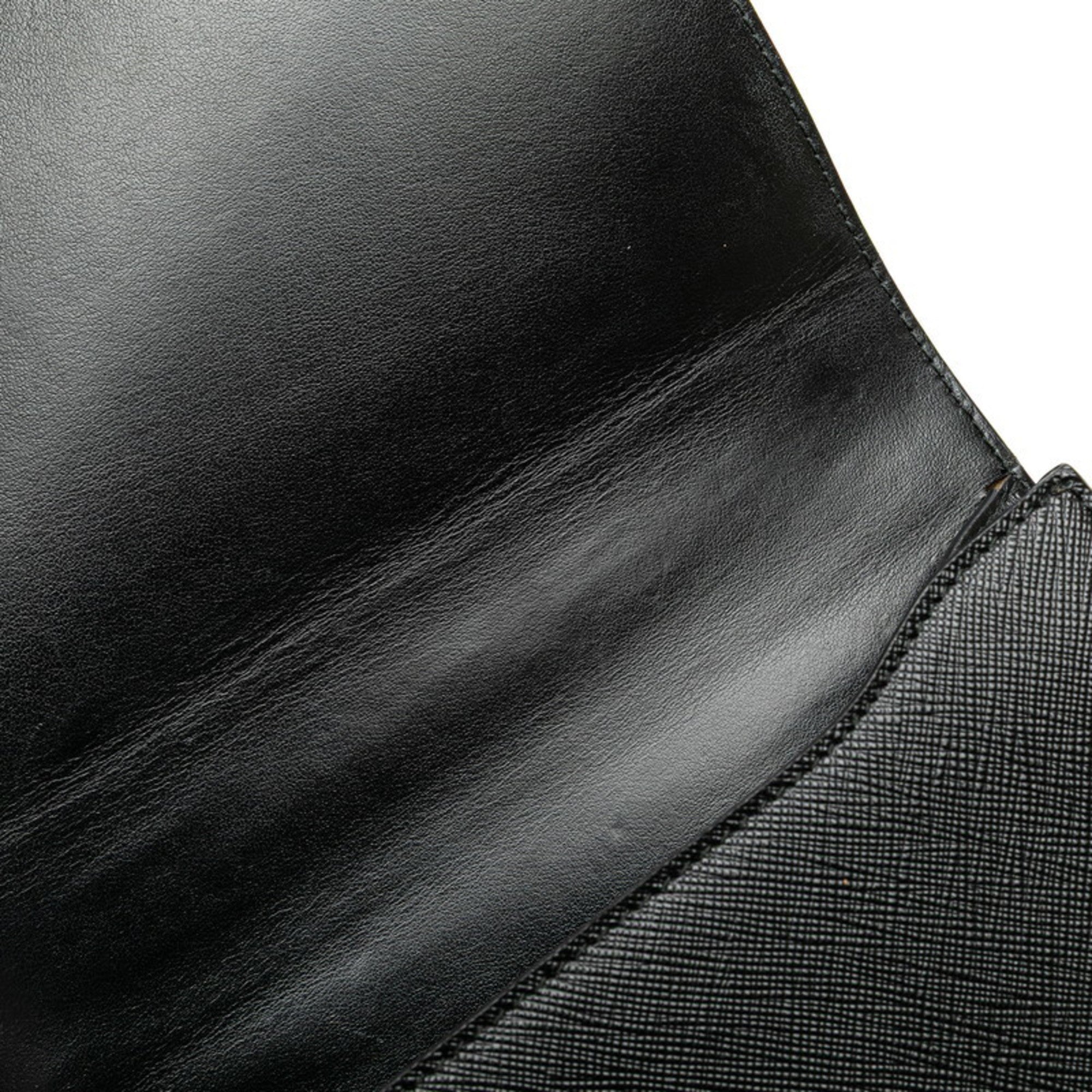 Prada Black Leather Shoulder Bag