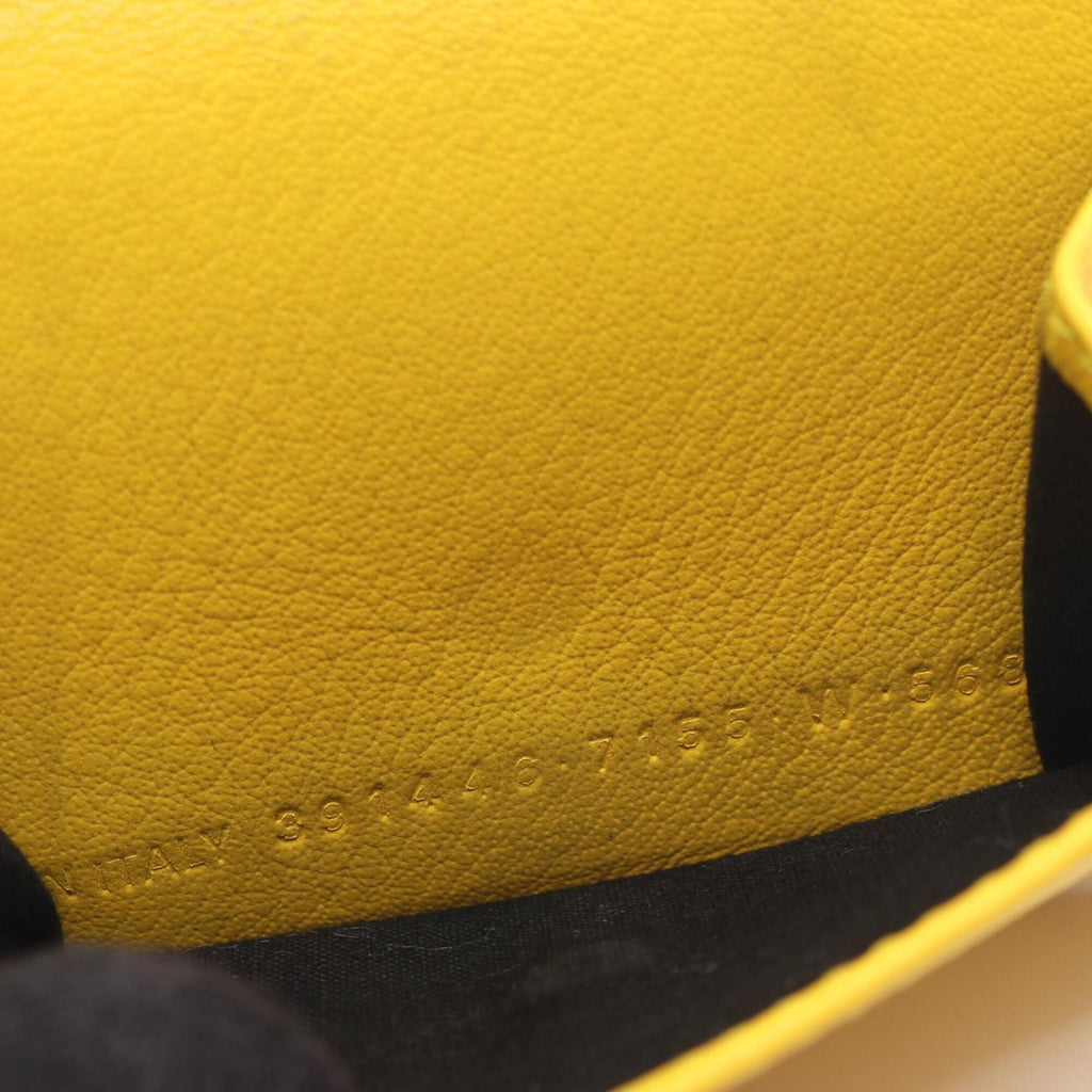 Balenciaga Yellow Leather Wallet (Tri-Fold)