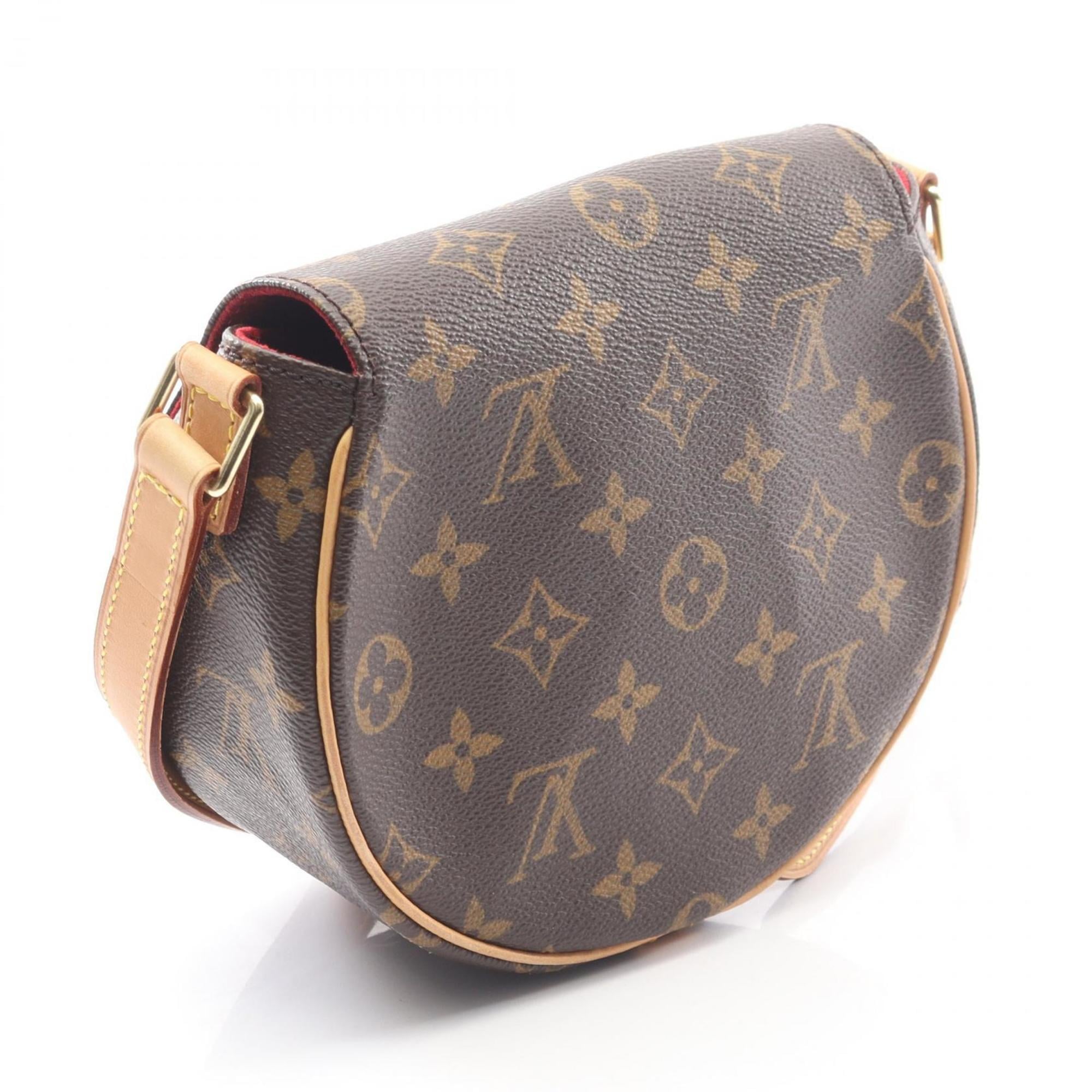 Louis Vuitton Brown Monogram Coated Canvas Leather Shoulder Bag