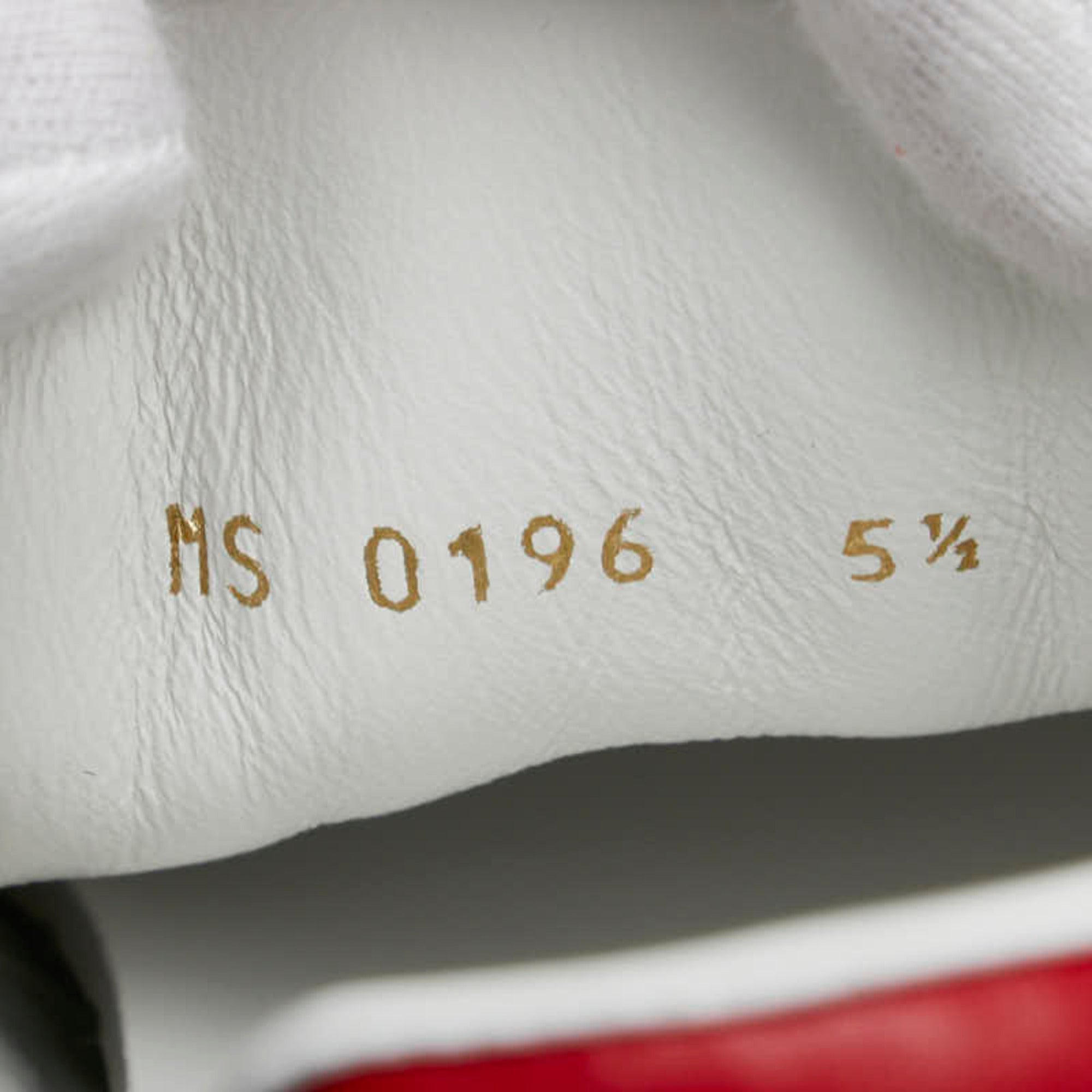 Louis Vuitton Red Color White Sneakers