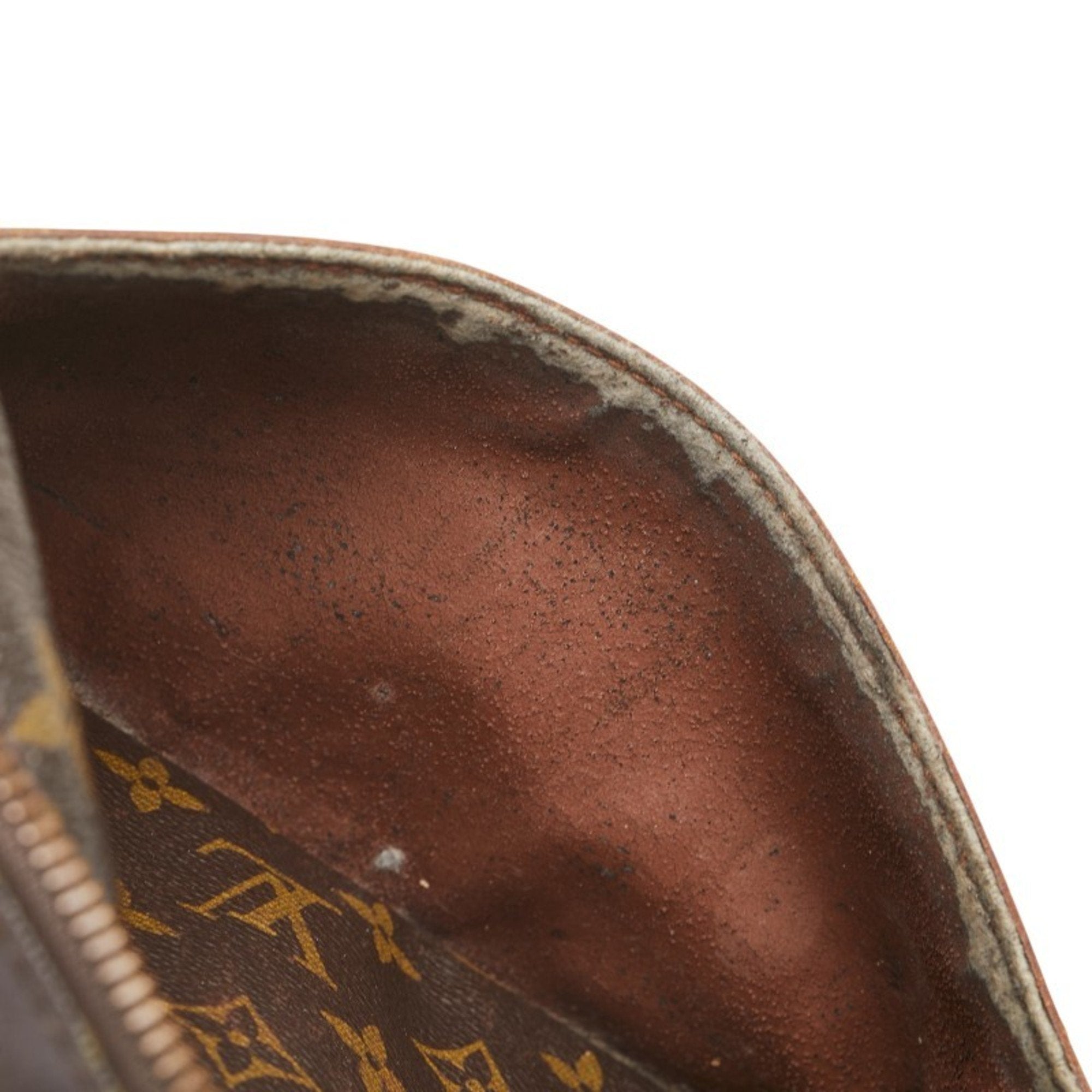 Louis Vuitton Brown Pvc Leather Clutch Bag Handbag