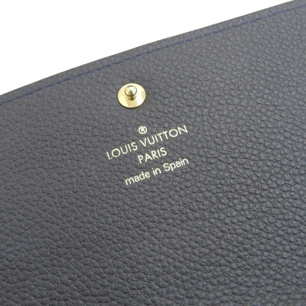 Louis Vuitton Infini Navy Monogram Empreinte Long Wallet (Tri-Fold)
