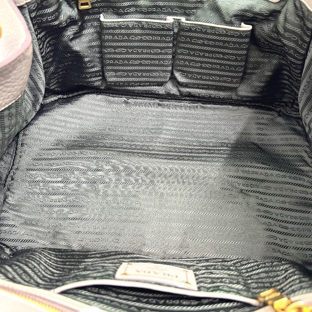 Prada Gray Canapa Handbag Tote Bag