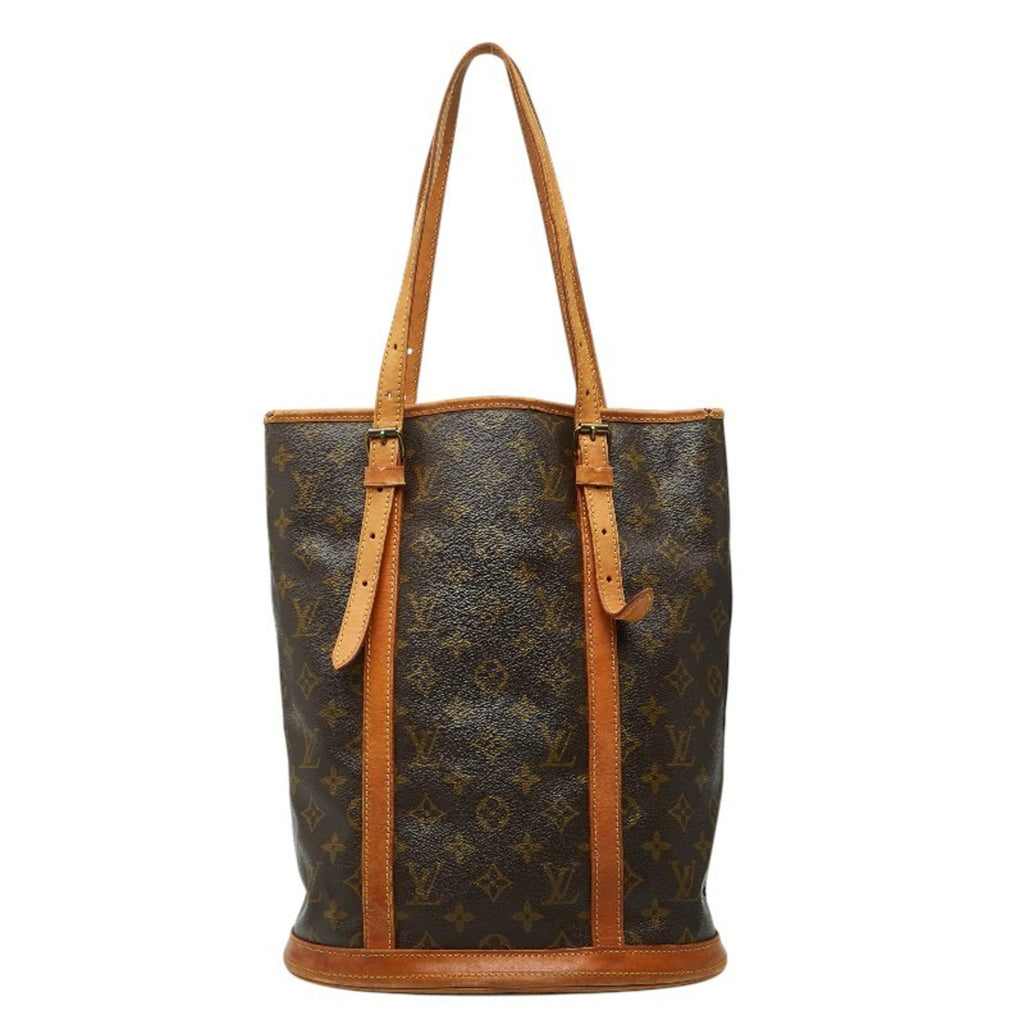 Louis Vuitton Brown Pvc Leather Shoulder Bag Tote Bag