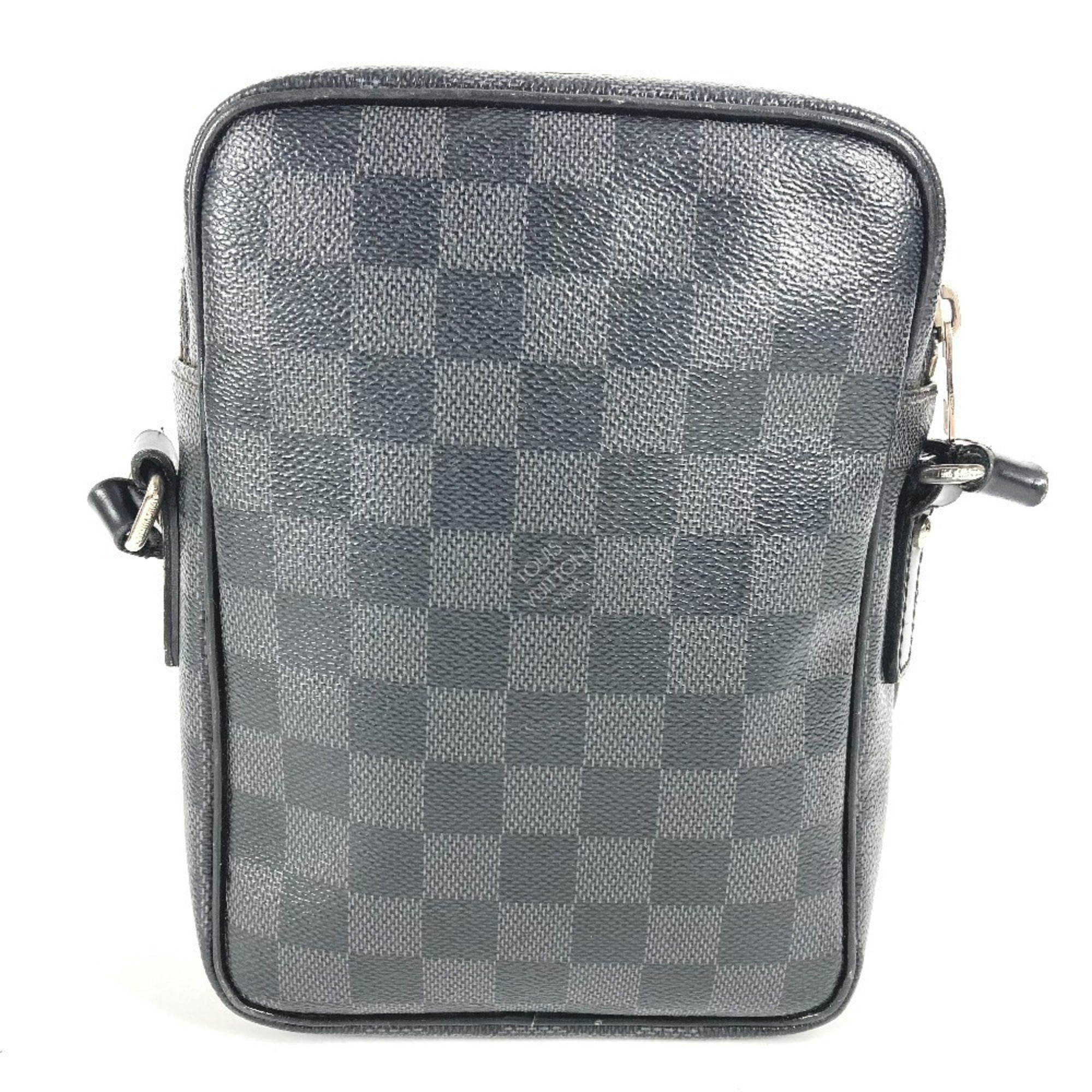 Louis Vuitton Black Damier Graphite Damier Graphite Pochette Shoulder Bag