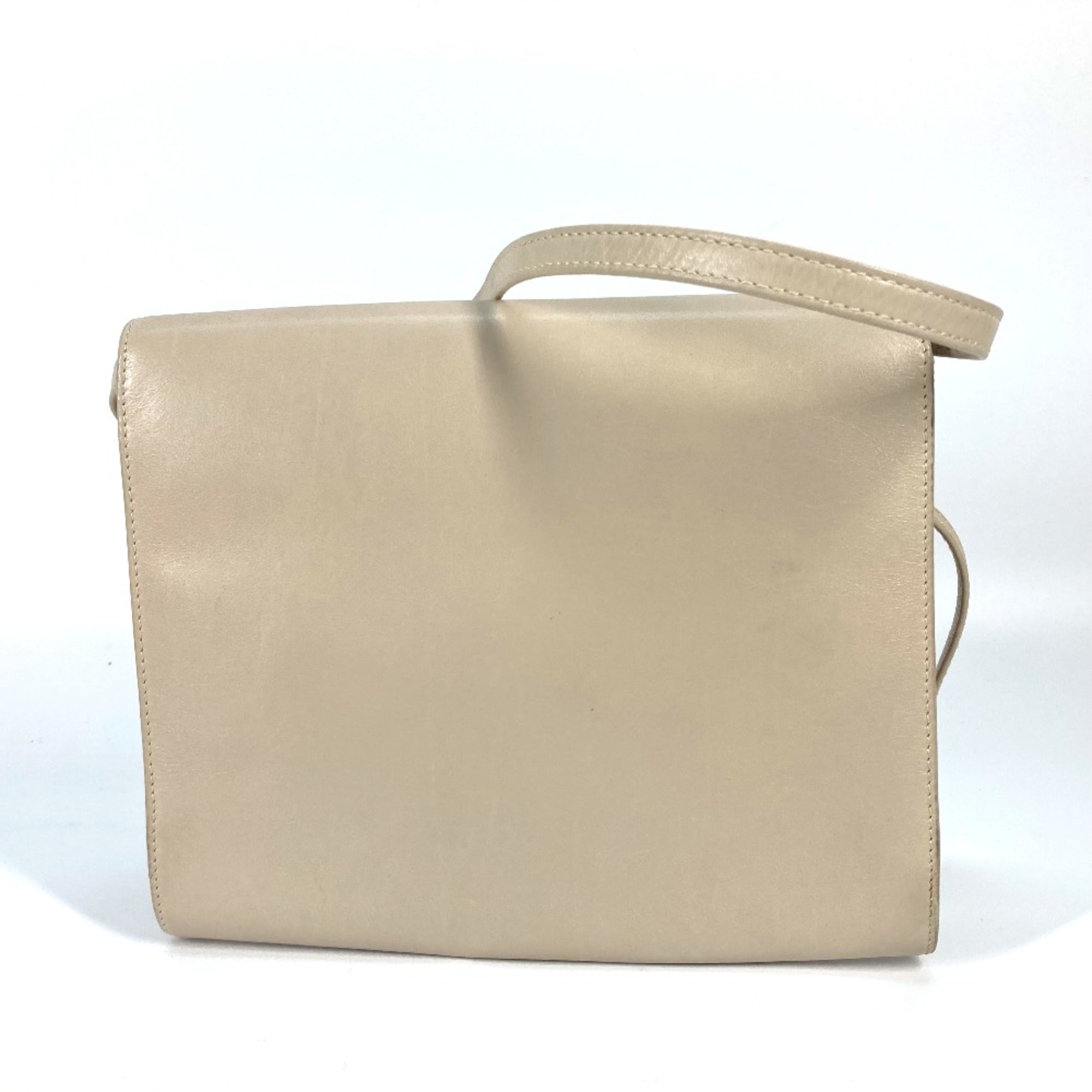 Celine Beige Leather Shoulder Bag