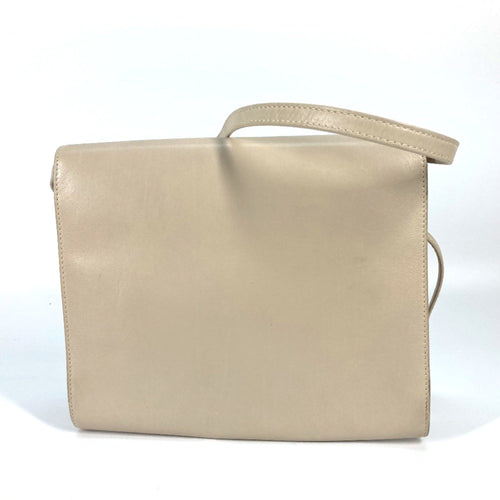 Celine Beige Leather Shoulder Bag