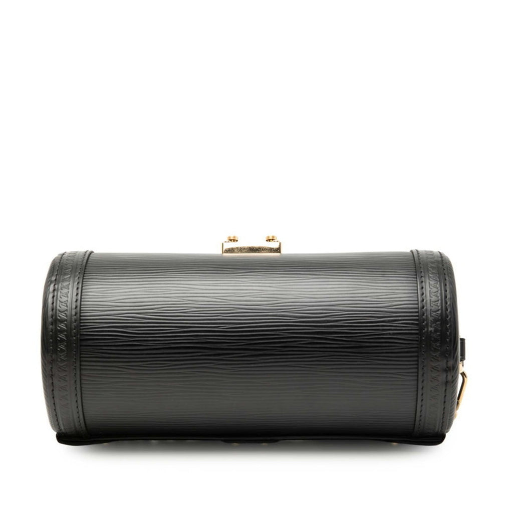 Louis Vuitton Black Noir Leather Handbag Shoulder Bag