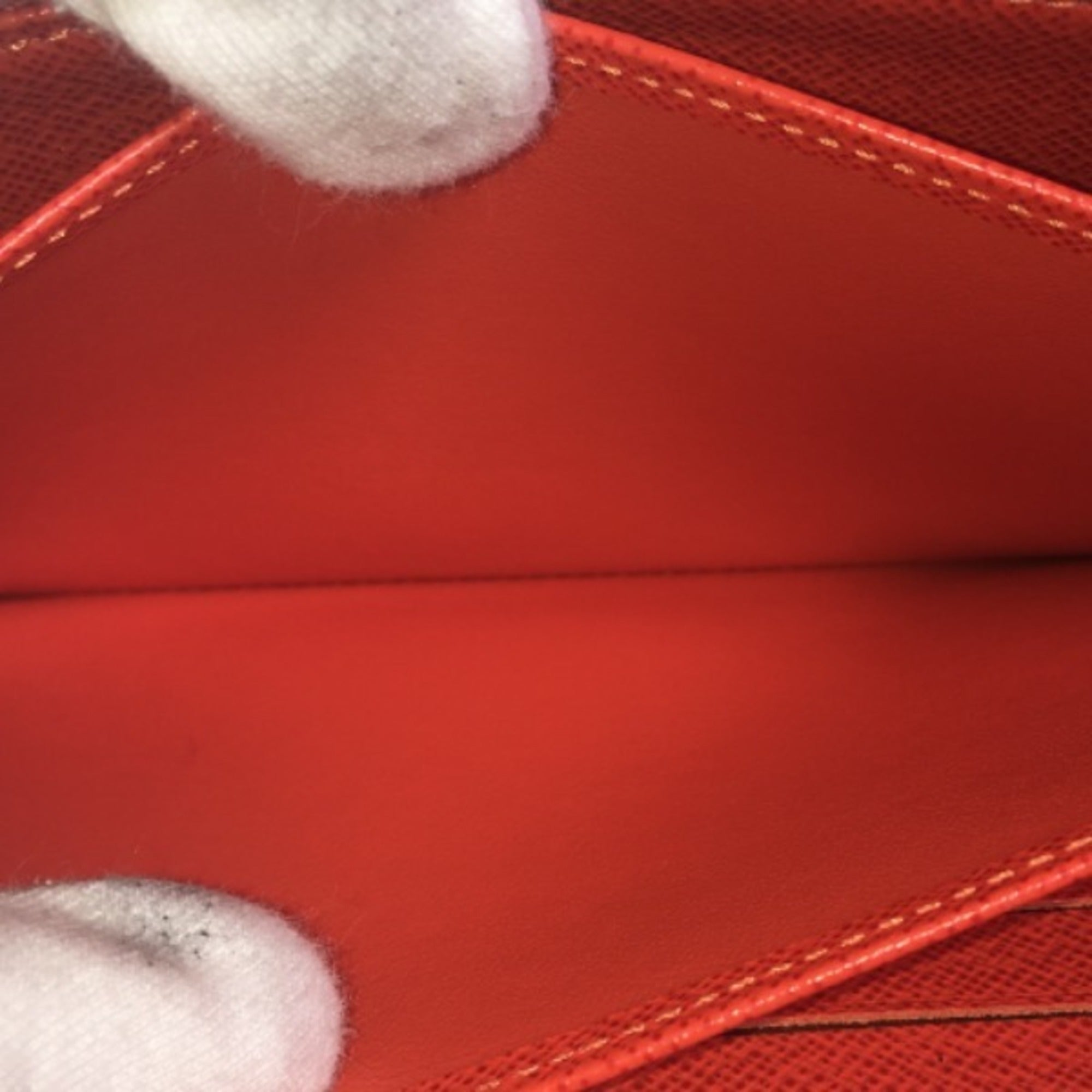 Louis Vuitton Epi Orange Epi Leather Long Wallet