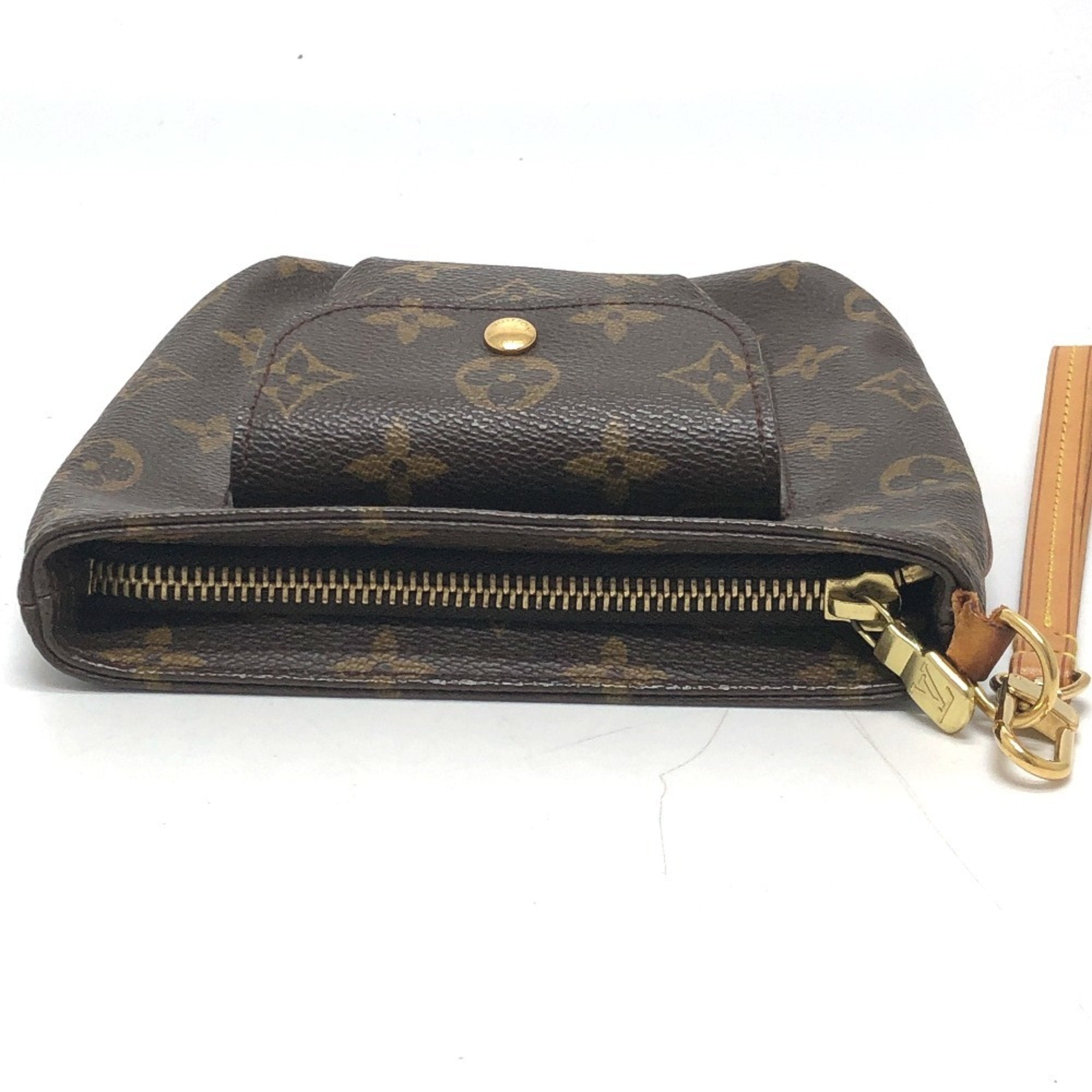 Louis Vuitton Brown Monogram Pochette Pouch