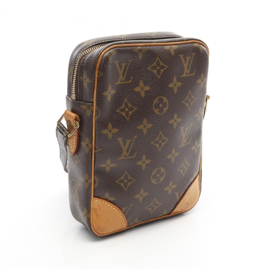 Louis Vuitton Brown Pvc Monogram Coated Canvas Leather Shoulder Bag