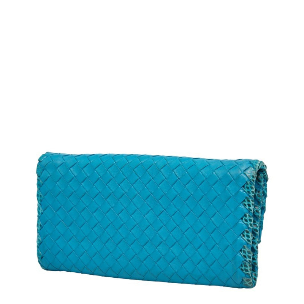 Bottega Veneta Intrecciato Blue Intrecciato Coin Purse/Coin Case