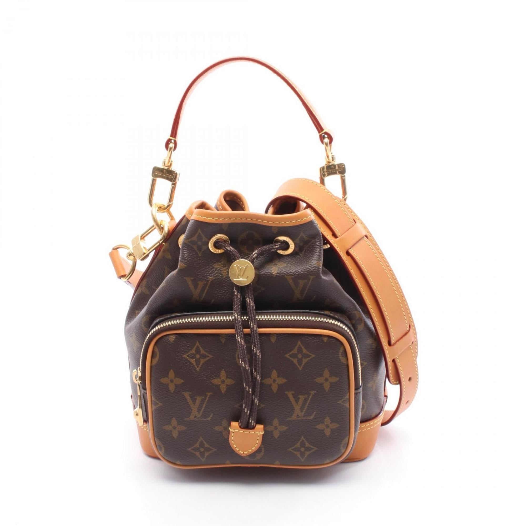 Louis Vuitton Brown Coated Canvas Leather Handbag