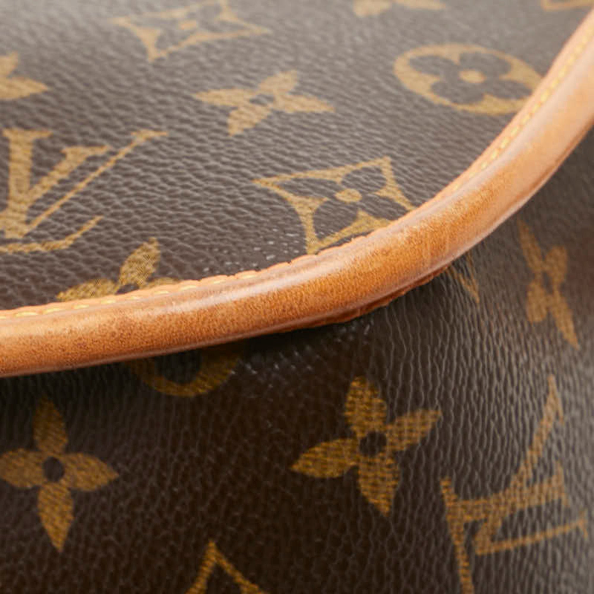 Louis Vuitton Monogram Brown Pvc Leather Shoulder Bag