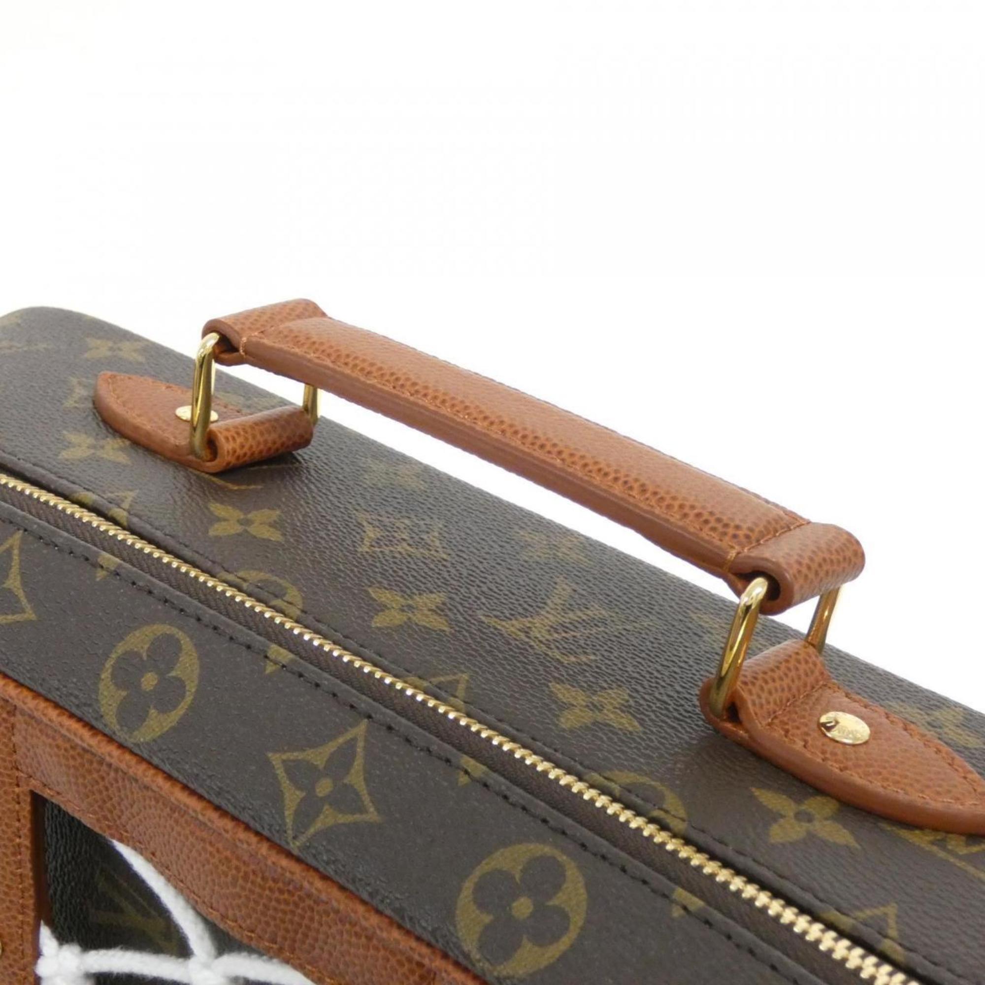 Louis Vuitton Marron Coated Canvas Backpack