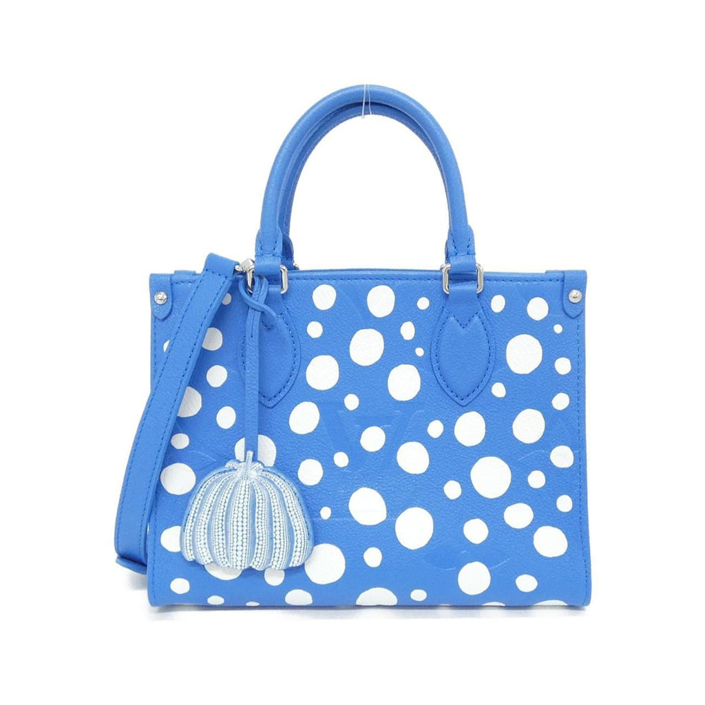 Louis Vuitton Monogram Empreinte Blanc Blue Leather Handbag
