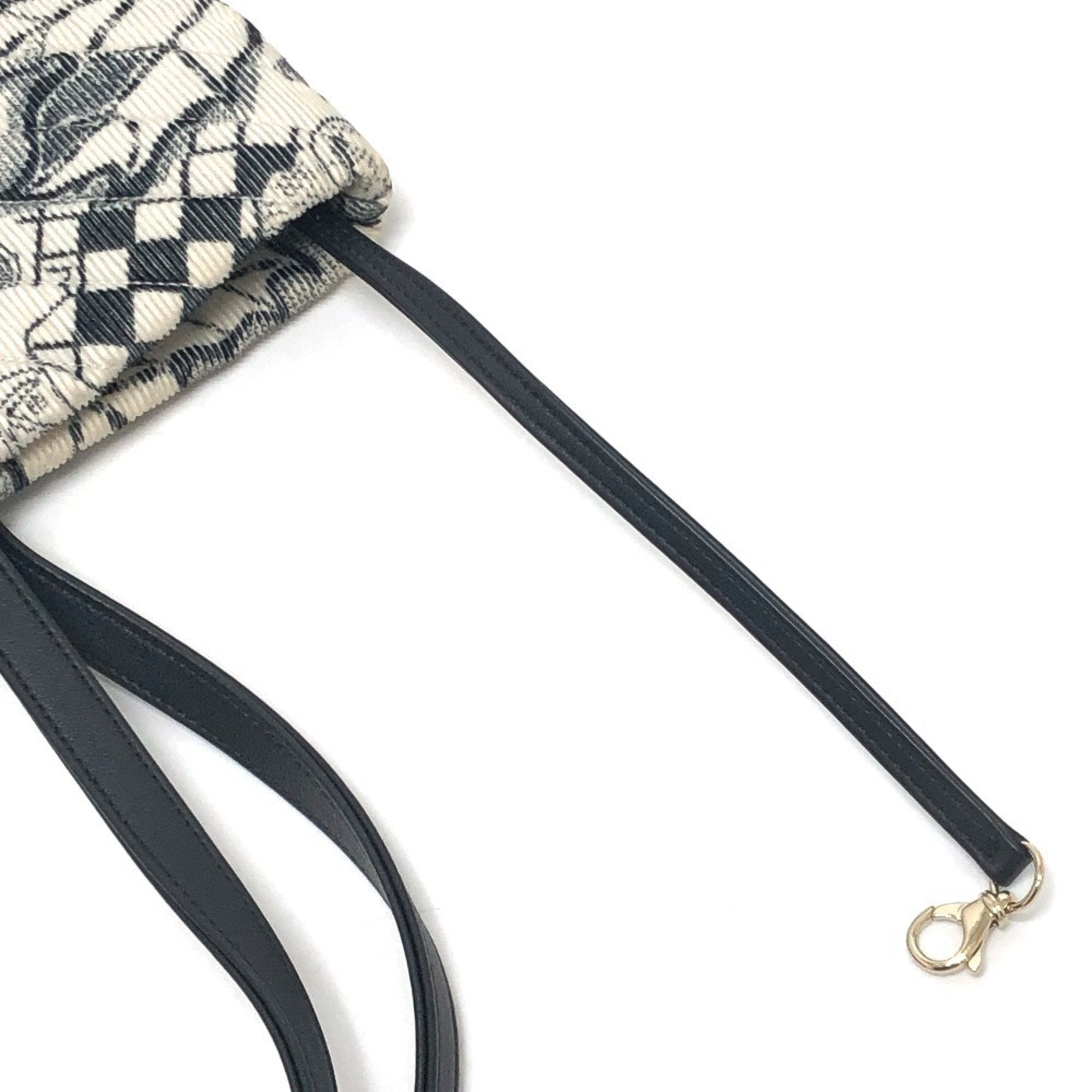 Chanel Black White Canvas Handbag Tote Bag
